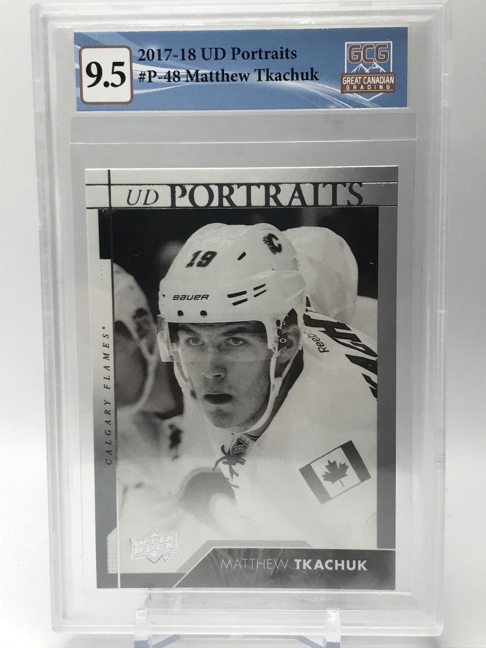2017-18 UPPER DECK PORTRAITS MATTHEW TKACHUK (GCG 9.5) (1 of 1)