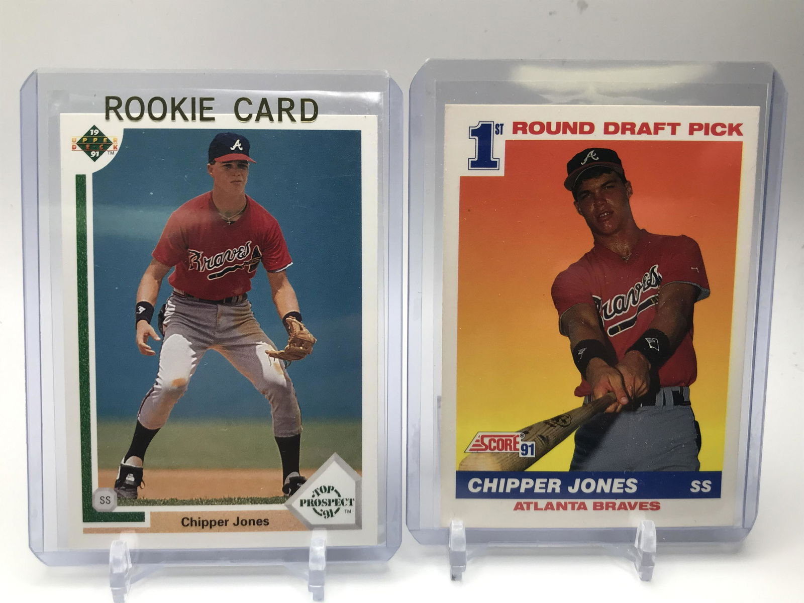 CHIPPER JONES ROOKIE CARD LOT (1 of 1)
