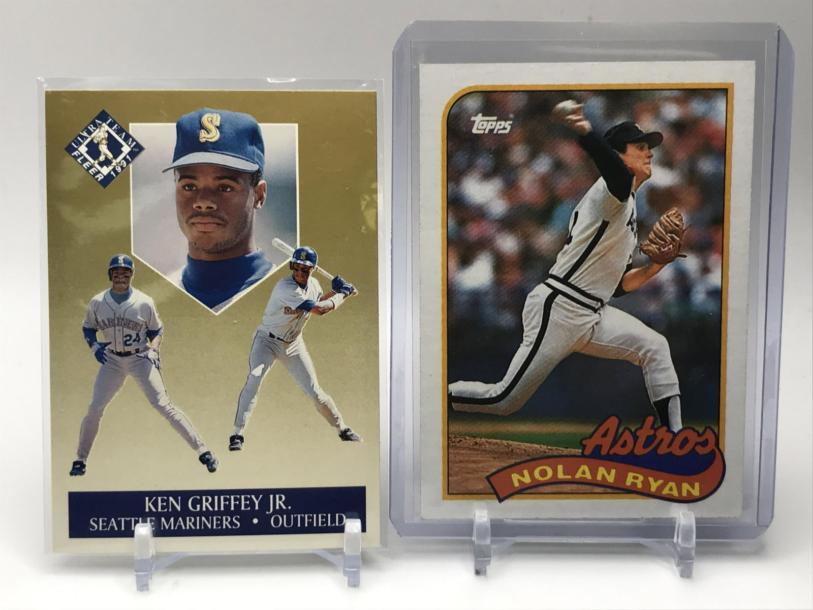 NOLAN RYAN AND KEN GRIFFEY JR. BASEBALL CARD LOT: Prices are in Canadian dollars