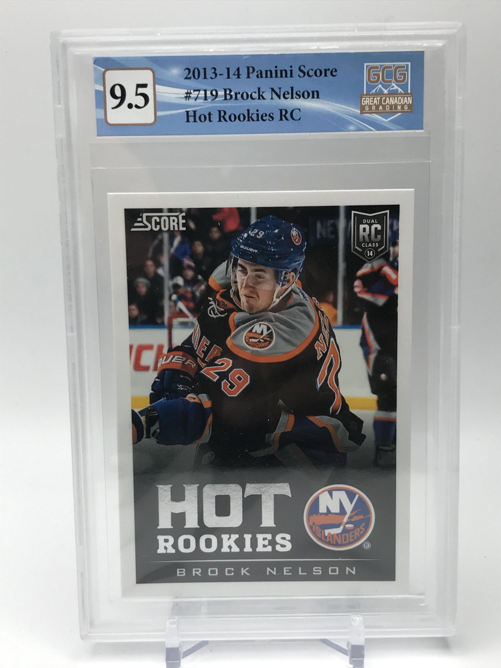 2013-14 PANINI SCORE BROCK NELSON HOT ROOKIES (GCG 9.5): Prices are in Canadian dollars
