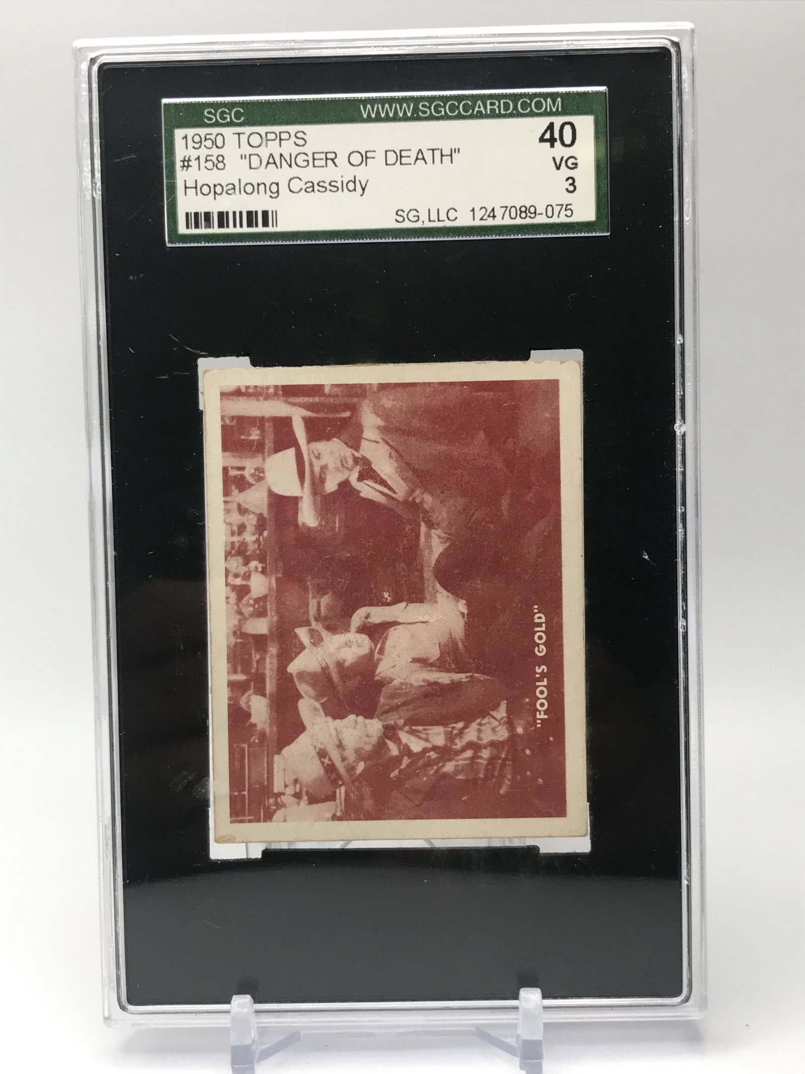 1950 TOPPS HOPALONG CASSIDY SGC 40: Prices are in Canadian dollars
