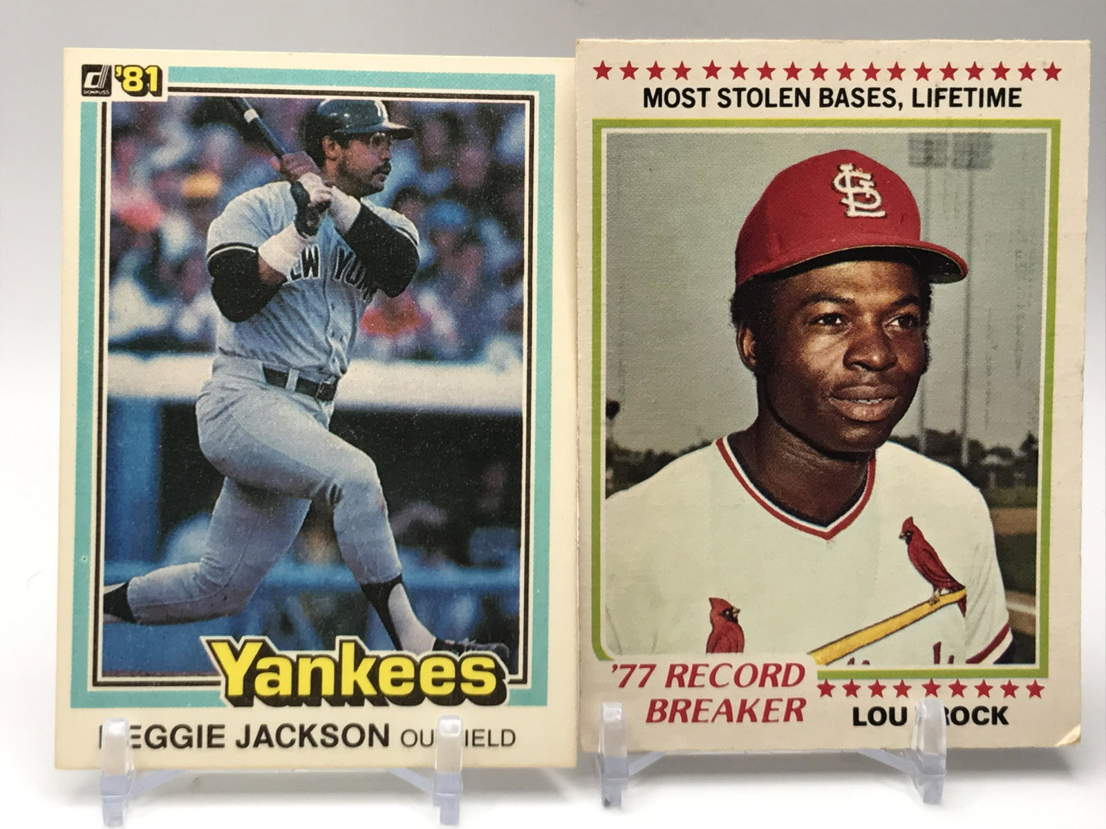 VINTAGE BASEBALL STAR CARD LOT (JACKSON BROCK): Prices are in Canadian dollars