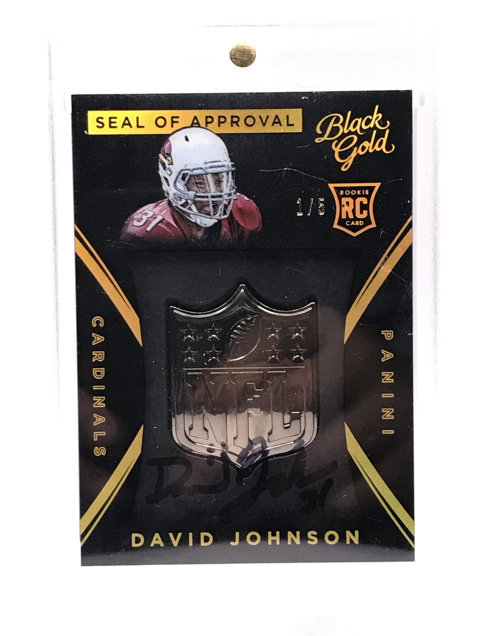 2015 PANINI BLACK GOLD NO.SOA-3 DAVID JOHNSON ROOKIE AUTO: Prices are in Canadian dollars
