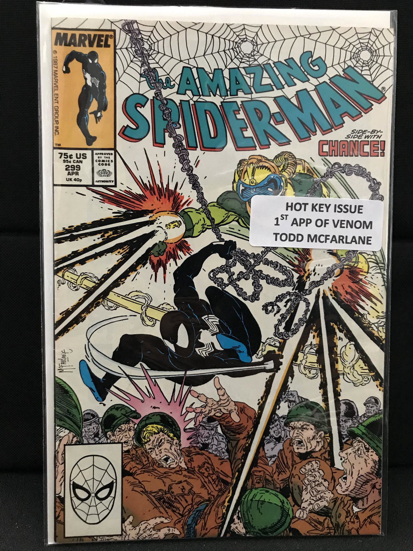 MARVEL COMICS NO.299 THE AMAZING SPIDERMAN (1ST APP VENOM TODD MCFARLANE): Prices are in Canadian dollars