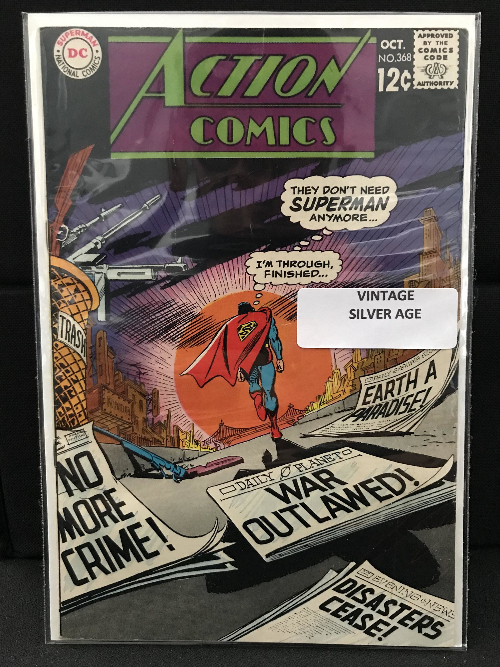 DC COMICS NO.368 ACTION COMICS (VINTAGE SILVER AGE) (1 of 1)