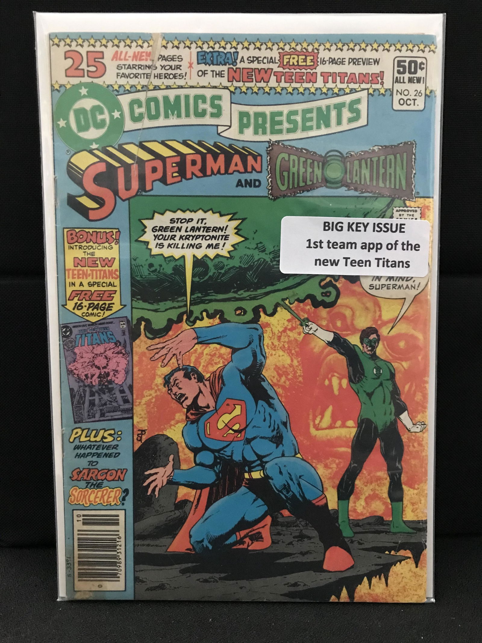 DC COMICS NO.26 SUPERMAN AND GREEN LANTERN (1ST TEAM APP OF THE NEW TEEN TITANS) (1 of 1)