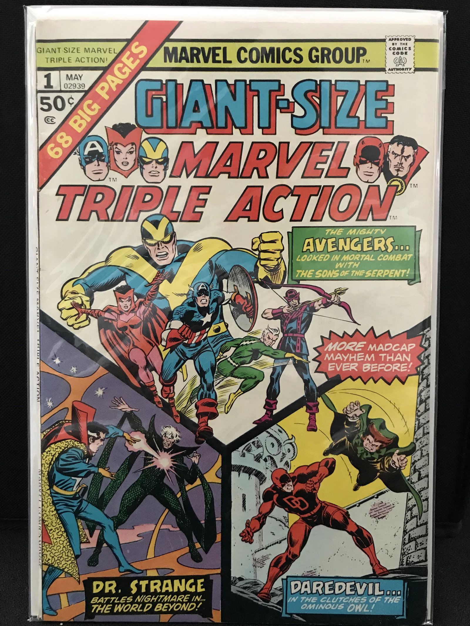 MARVEL COMICS GIANT SIZE TRIPLE ACTION NO.1 (1 of 1)