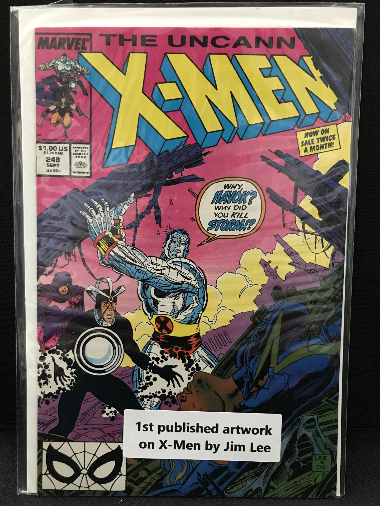 MARVEL COMICS NO.248 THE UNCANNY XMEN (JIMLEE ARTWORK) (1 of 1)