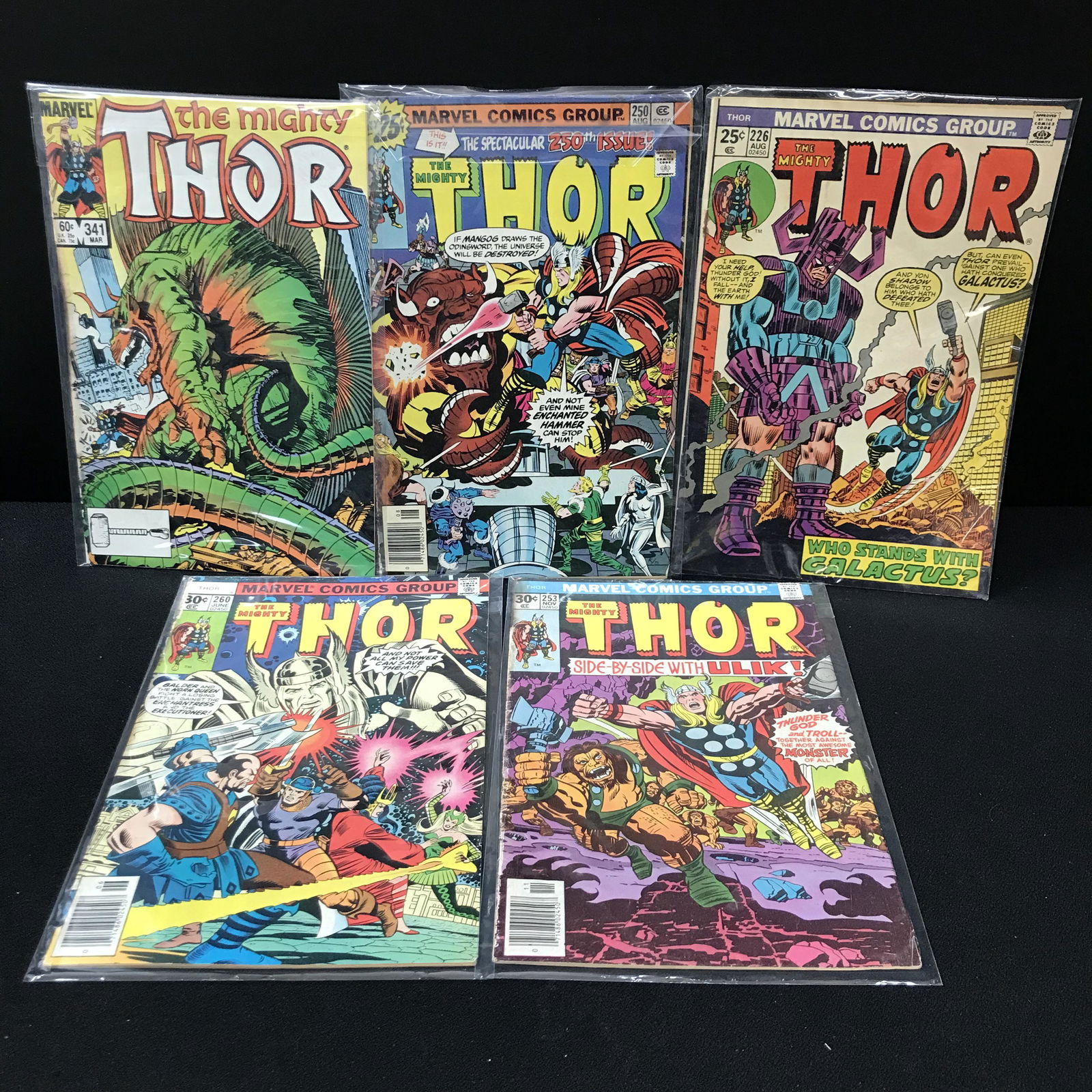 MARVEL COMICS THOR BRONZE AGE COMIC BOOK LOT (1 of 1)