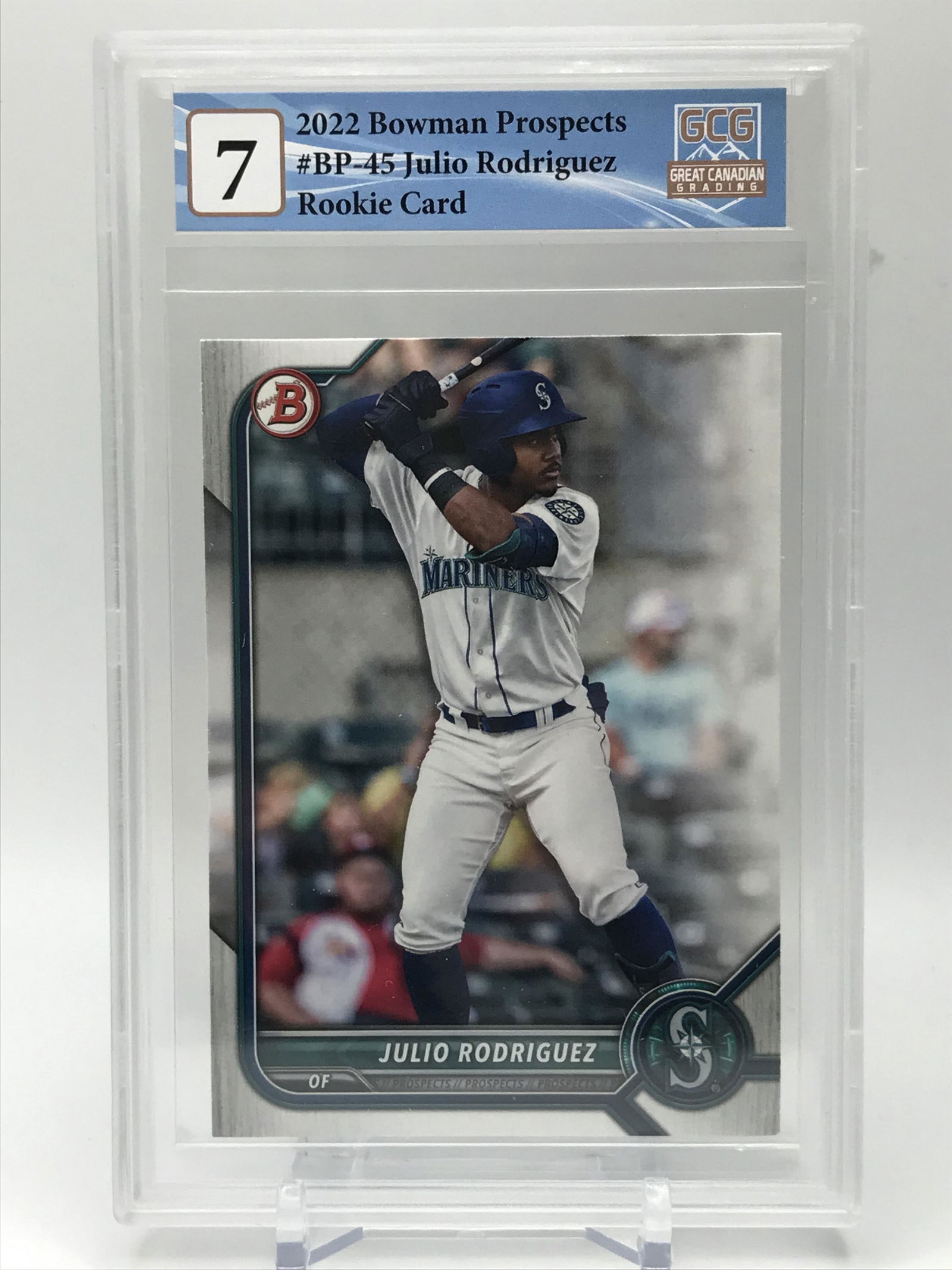 2022 BOWMAN PROSPECTS JULIO RODRIGUEZ NO. BP-45 RC (GCG 7) (1 of 2)