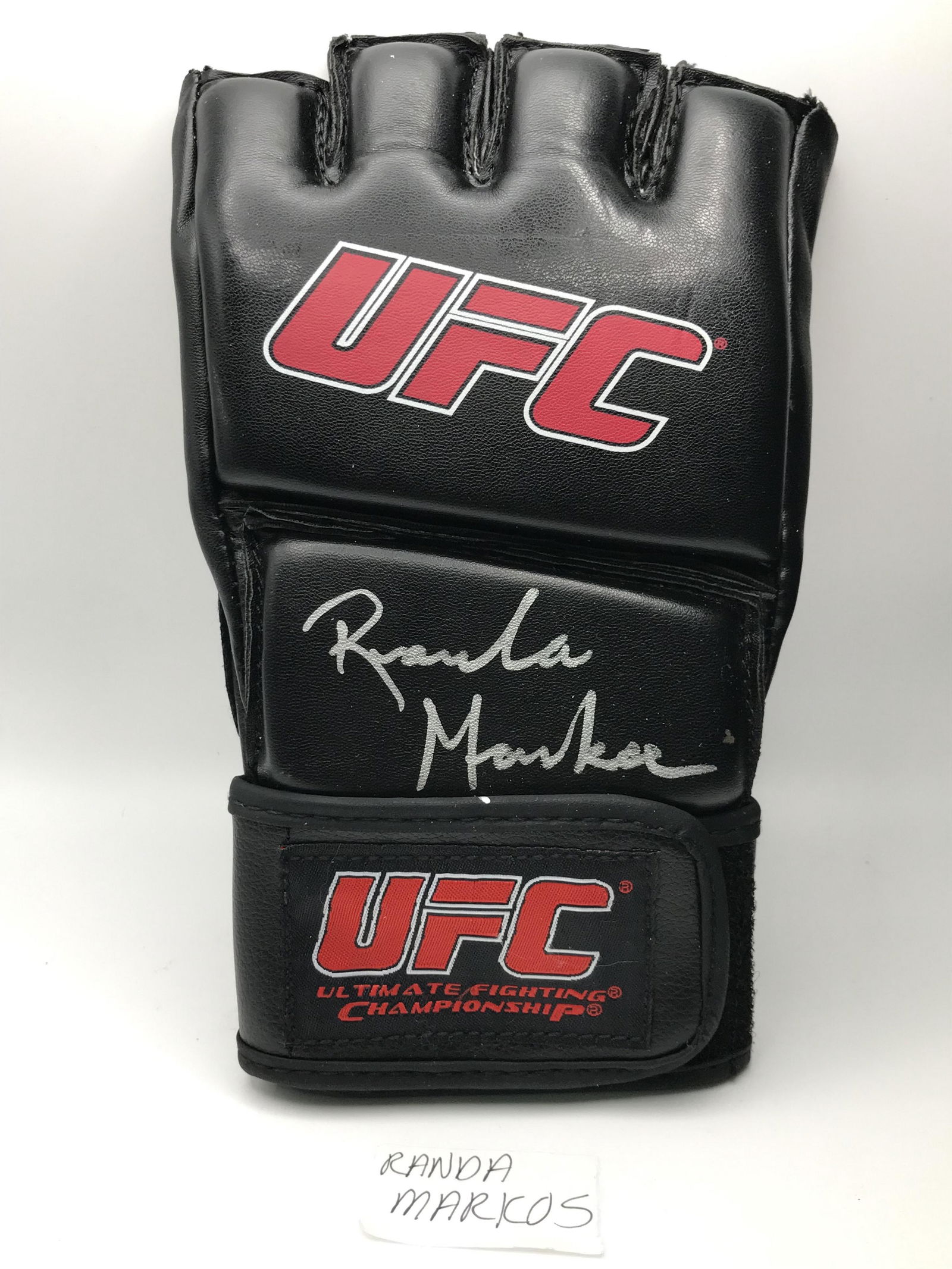 RANDA MARKOS SIGNED UFC GLOVE GCG HOLO: Prices are in Canadian dollars
