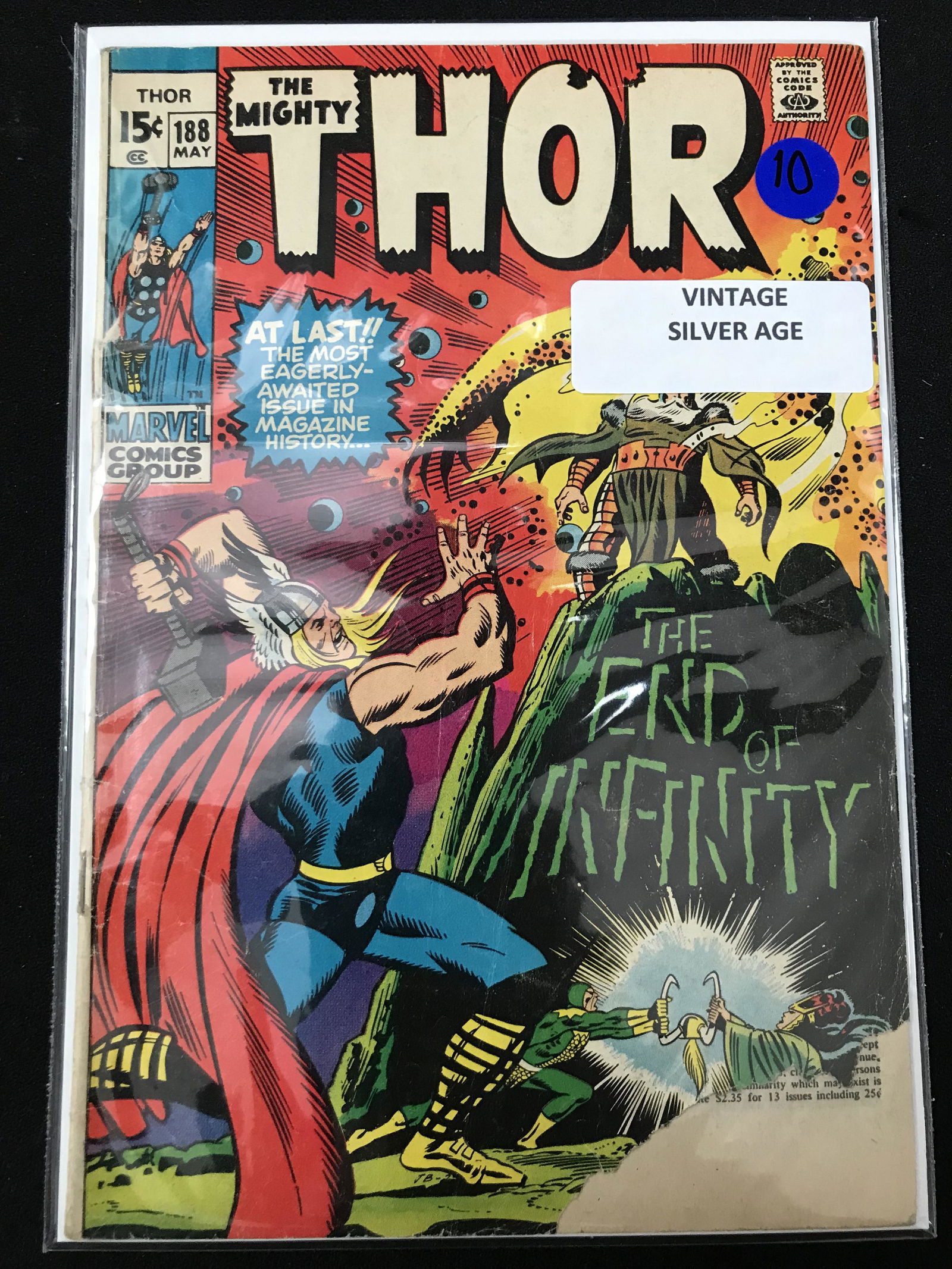 MARVEL COMICS THE MIGHTY THOR NO.188 (1 of 1)