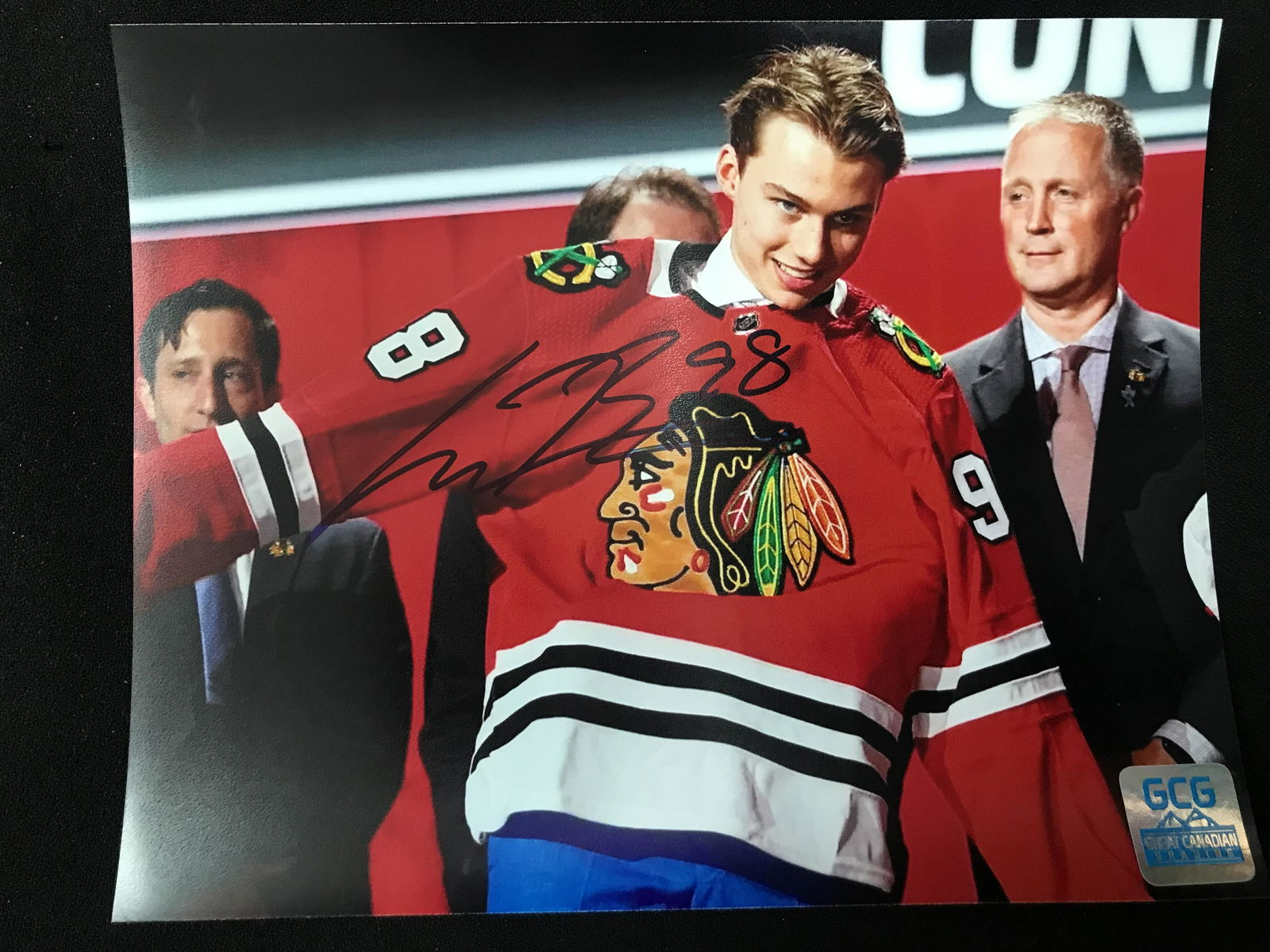 CONNOR BEDARD SIGNED 8X10 (GCG HOLO): Prices are in Canadian dollars