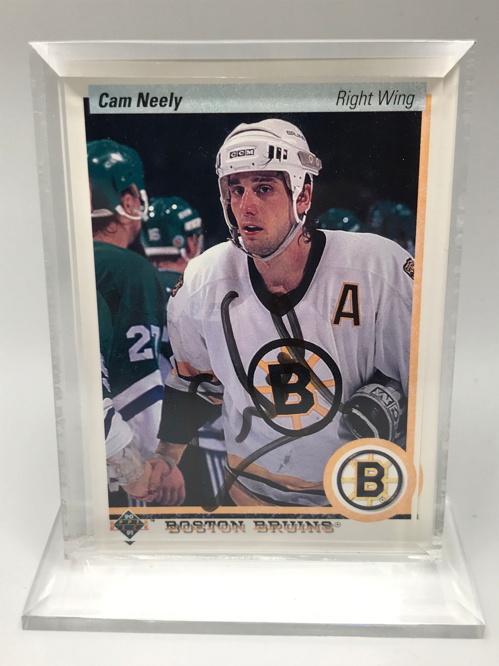 CAM NEELY SIGNED UPPER DECK TRADING CARD (1 of 1)
