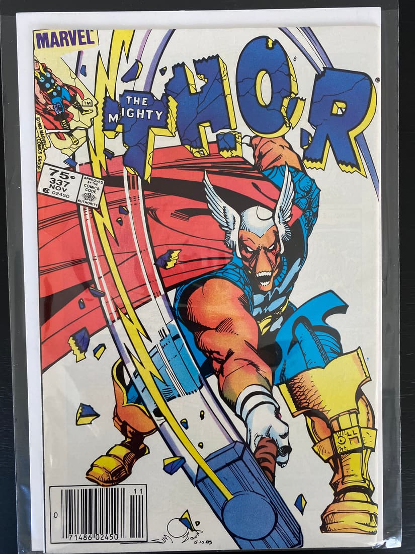 MARVEL COMICS THE MIGHTY THOR NO.337 (1ST APPEARANCE BETA RAY BILL) (1 of 1)