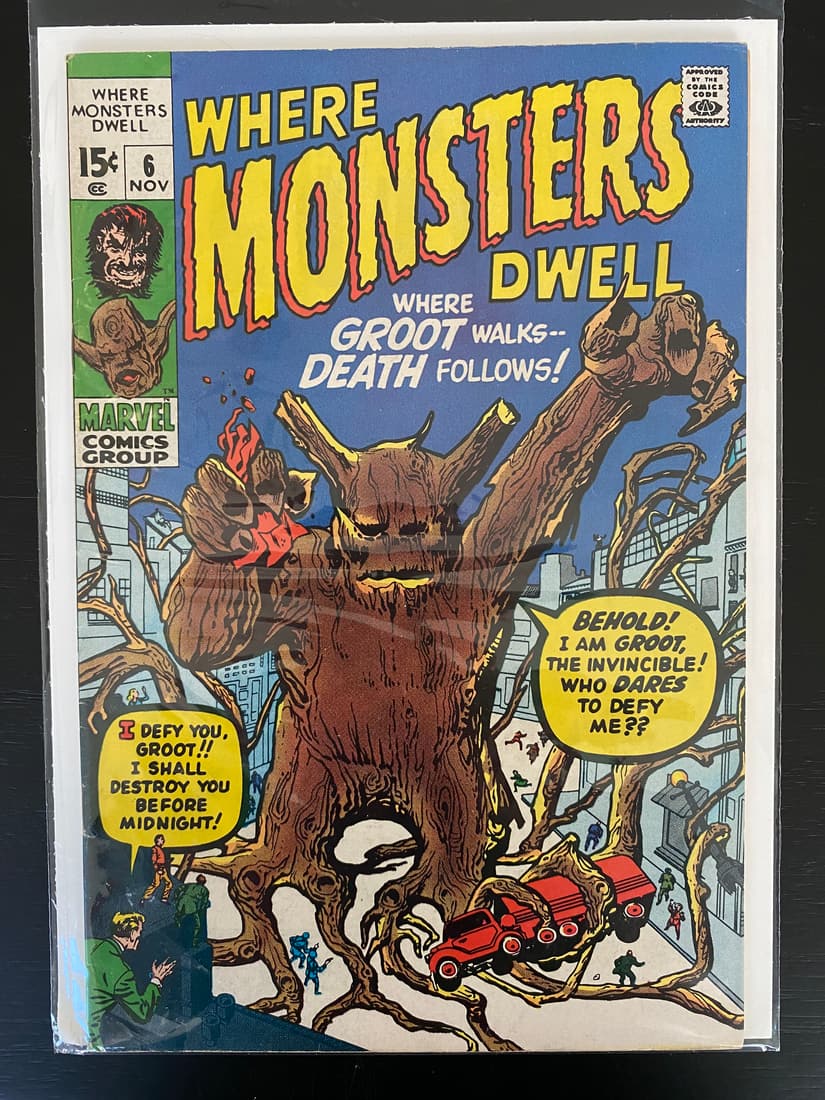 MARVEL COMICS WHERE THE MONSTERS DWELL NO.6(1ST APPEARANCE GROOT) (1 of 1)