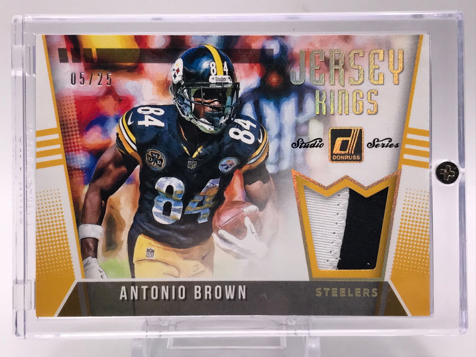 2018 PANINI DONRUSS NO.29 ANTONIO BROWN JERSEY KINGS PATCH 05/25 (1 of 2)