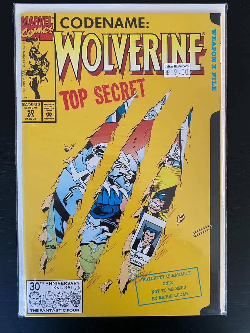 MARVEL COMICS NO.50 CODENAME WOLVERINE TOP SECRET (1 of 1)