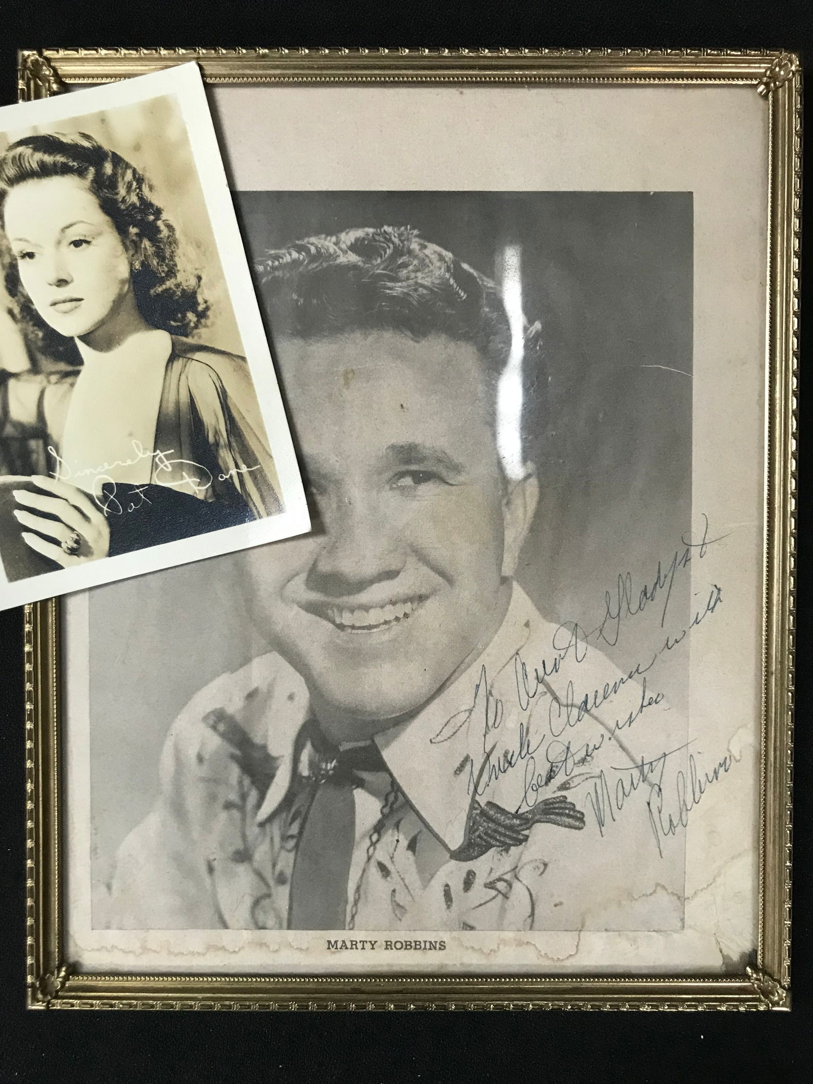 MARTY ROBBINS SIGNED VINTAGE PHOTO LOT (1 of 2)