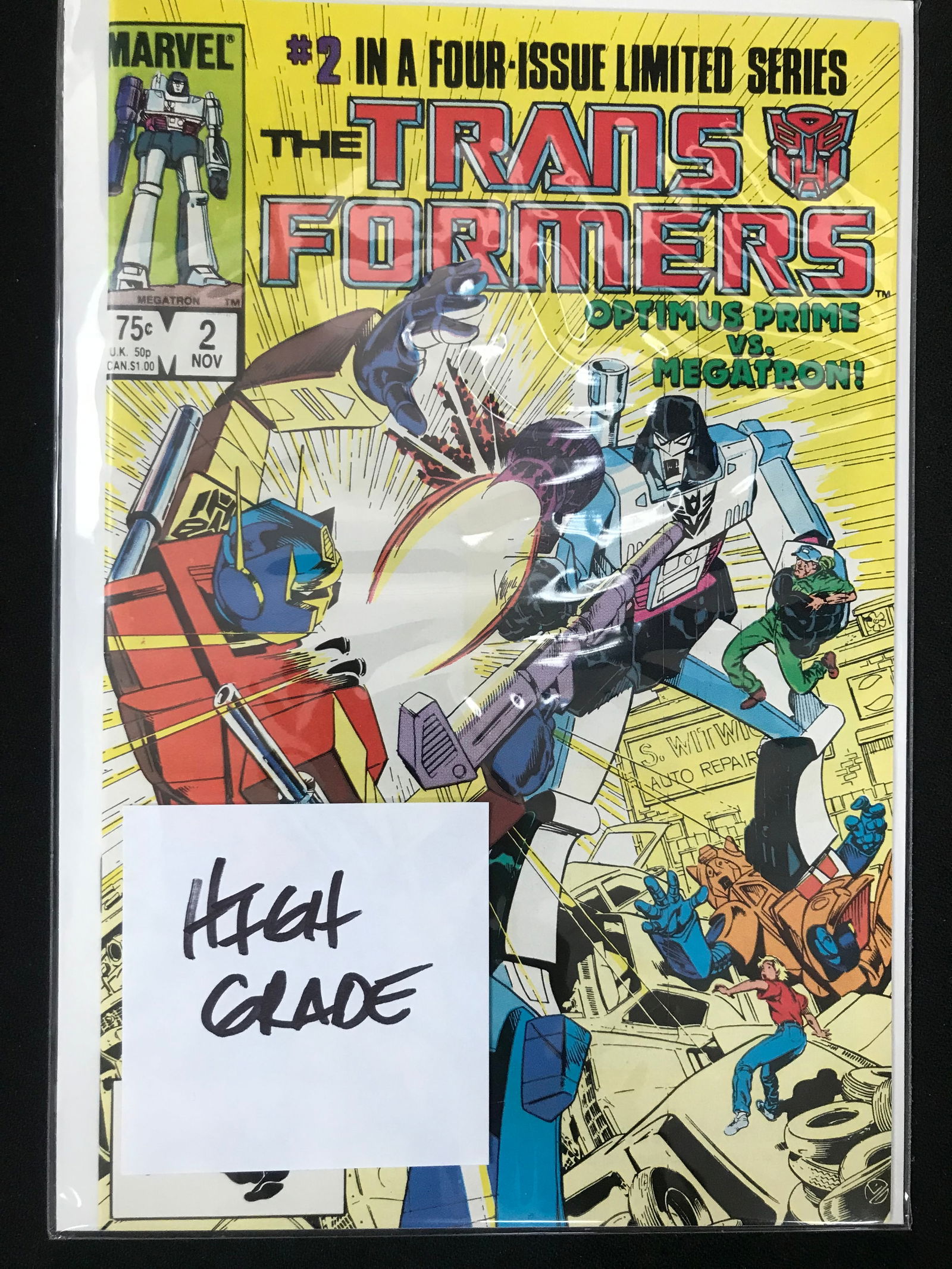MARVEL COMICS THE TRANSFORMERS NO.2 HIGH GRADE (1 of 1)