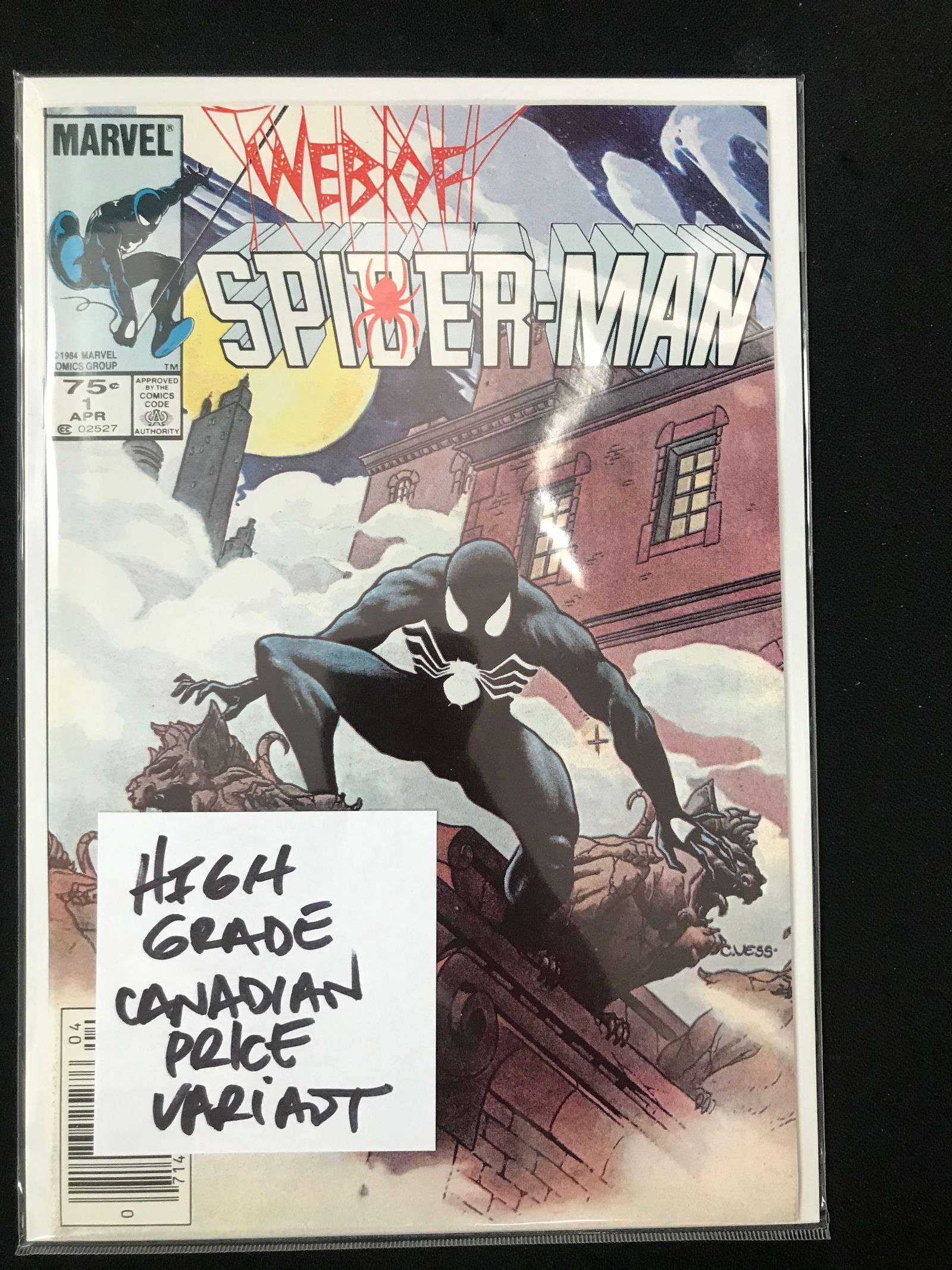 MARVEL COMICS WEB OF SPIDER-MAN NO.1 (CANADIAN PRICE VARIANT) (1 of 1)