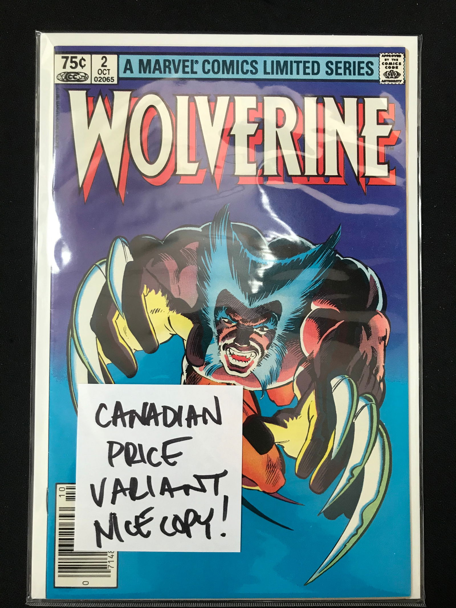 MARVEL COMICS THE WOLVERINE NO.2 CANADIAN PRICE VARIANT (1 of 1)