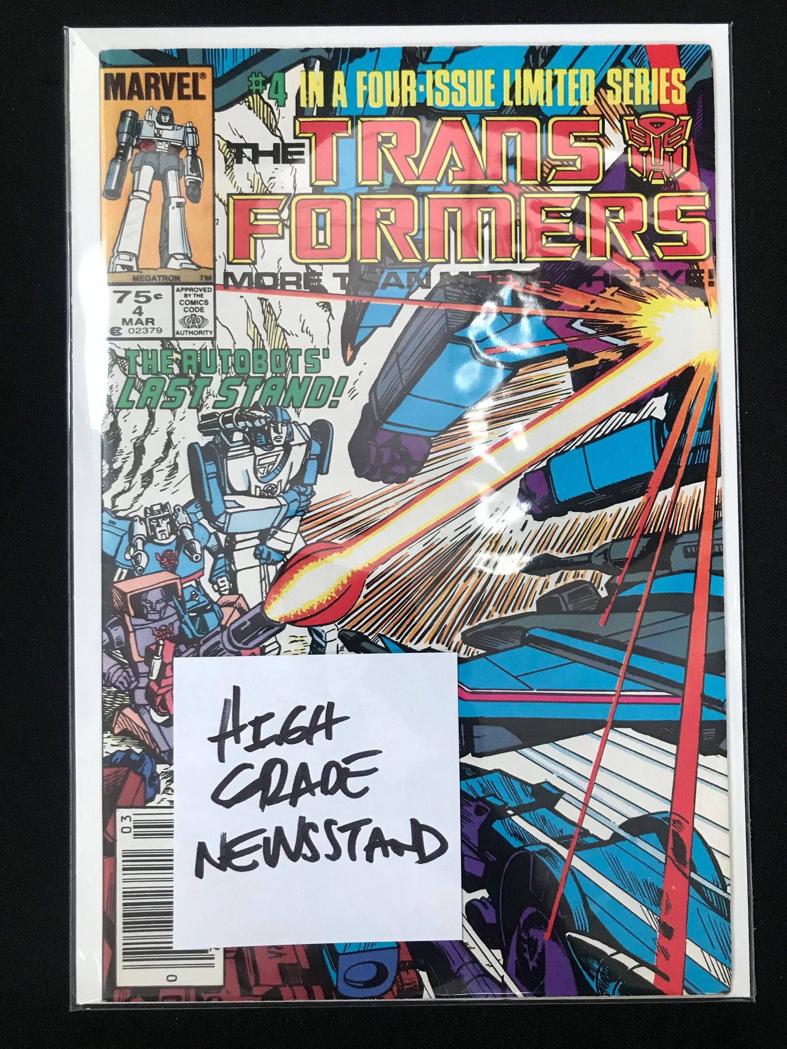 TRANSFORMERS #4 (MARVEL COMICS) (1 of 1)