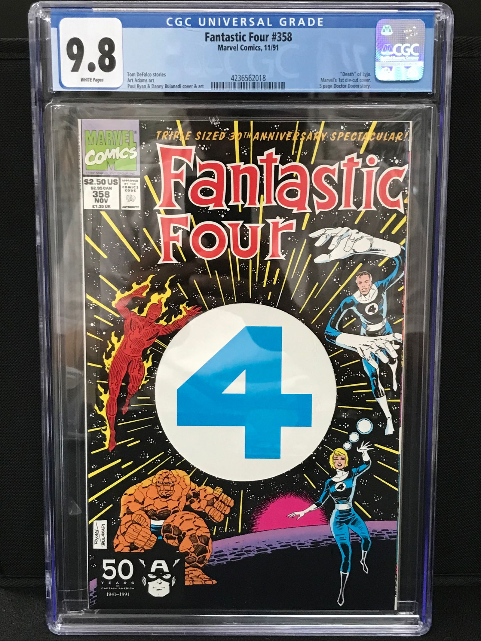 FANTASTIC FOUR  #358 CGC GRADED 9.8  (MARVEL COMICS) (1 of 1)