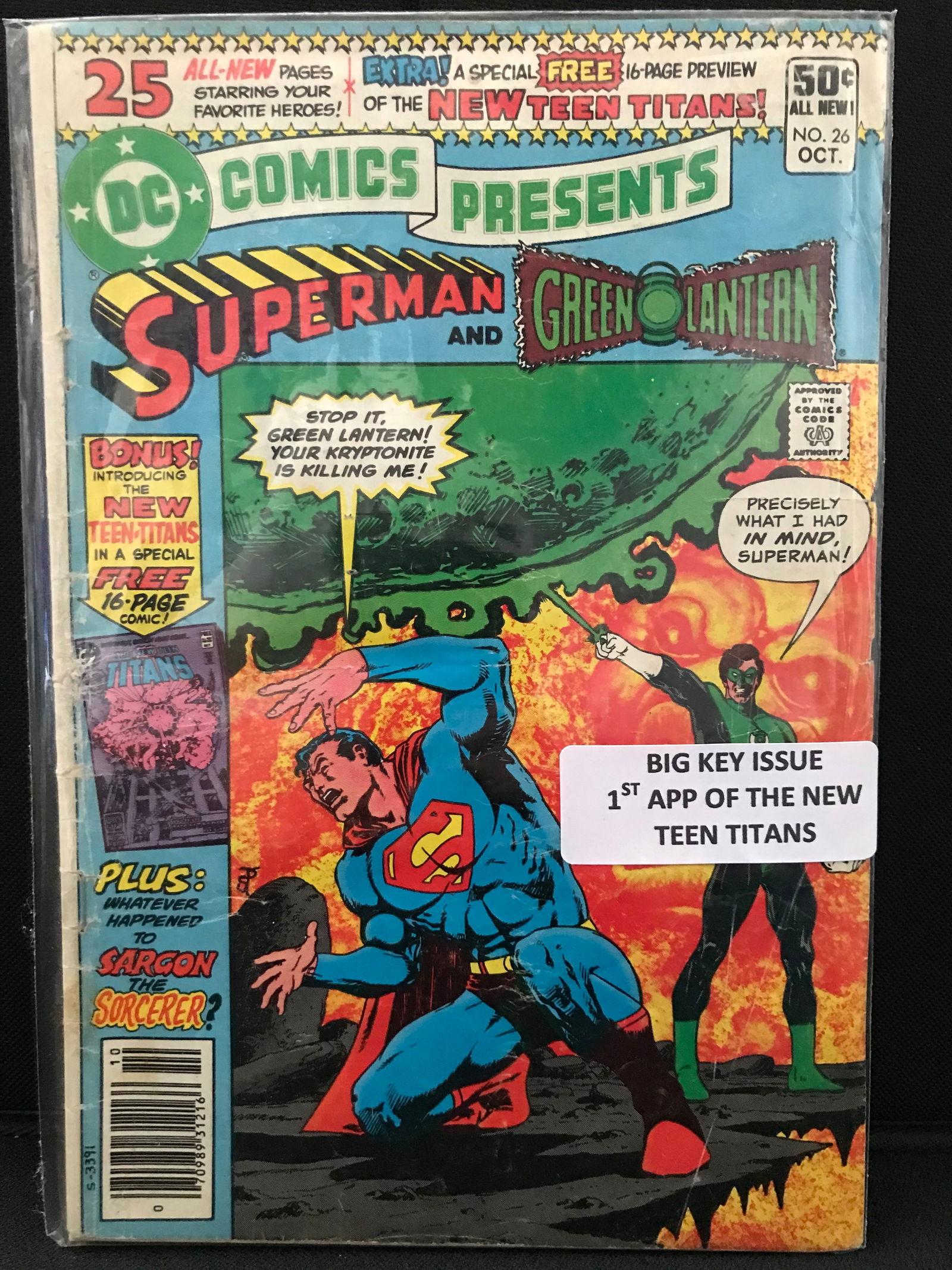 DC COMICS PRESENTS  #26  BIG KEY ISSUE 1ST APP OF THE NEW TEEN TITANS  (DC COMICS) (1 of 1)
