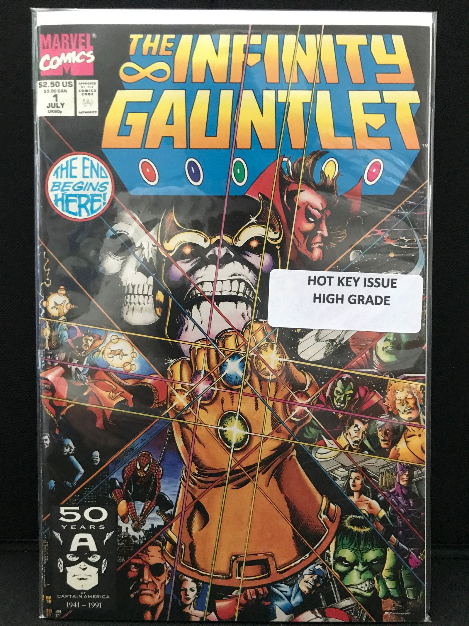 THE INFINITY GAUNTLET KEY ISSUE #1 (MARVEL COMICS) (1 of 1)