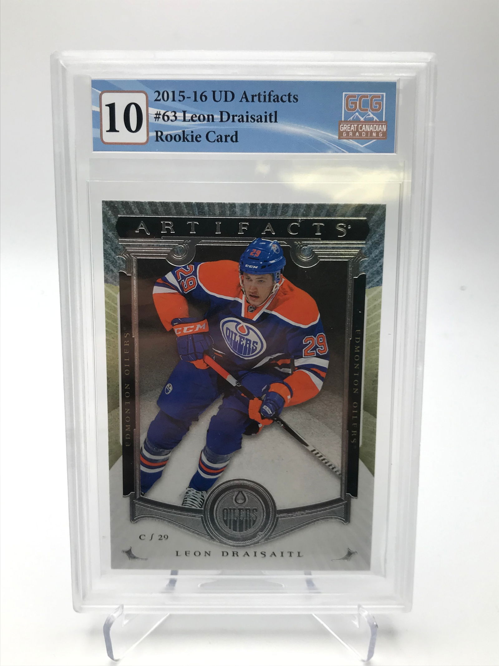 201516 Ud Artifacts No.63 Leon Draisaitl Rookie Card Gcg Graded 10 Auction
