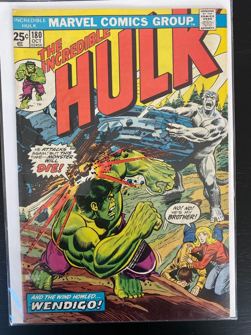 THE INCREDIBLE HULK #180  (MARVEL COMICS) (1 of 1)