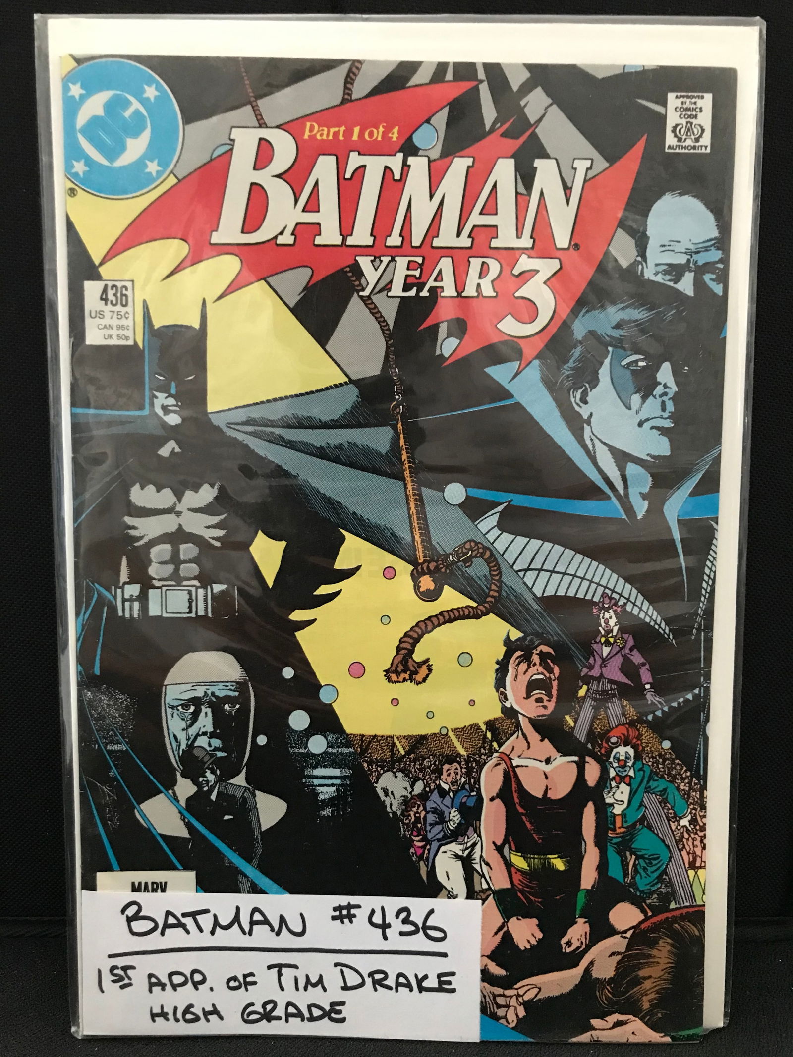 BATMAN YEAR 3 #436 1ST APP OF TIM DRAKE (DC COMICS) (1 of 1)