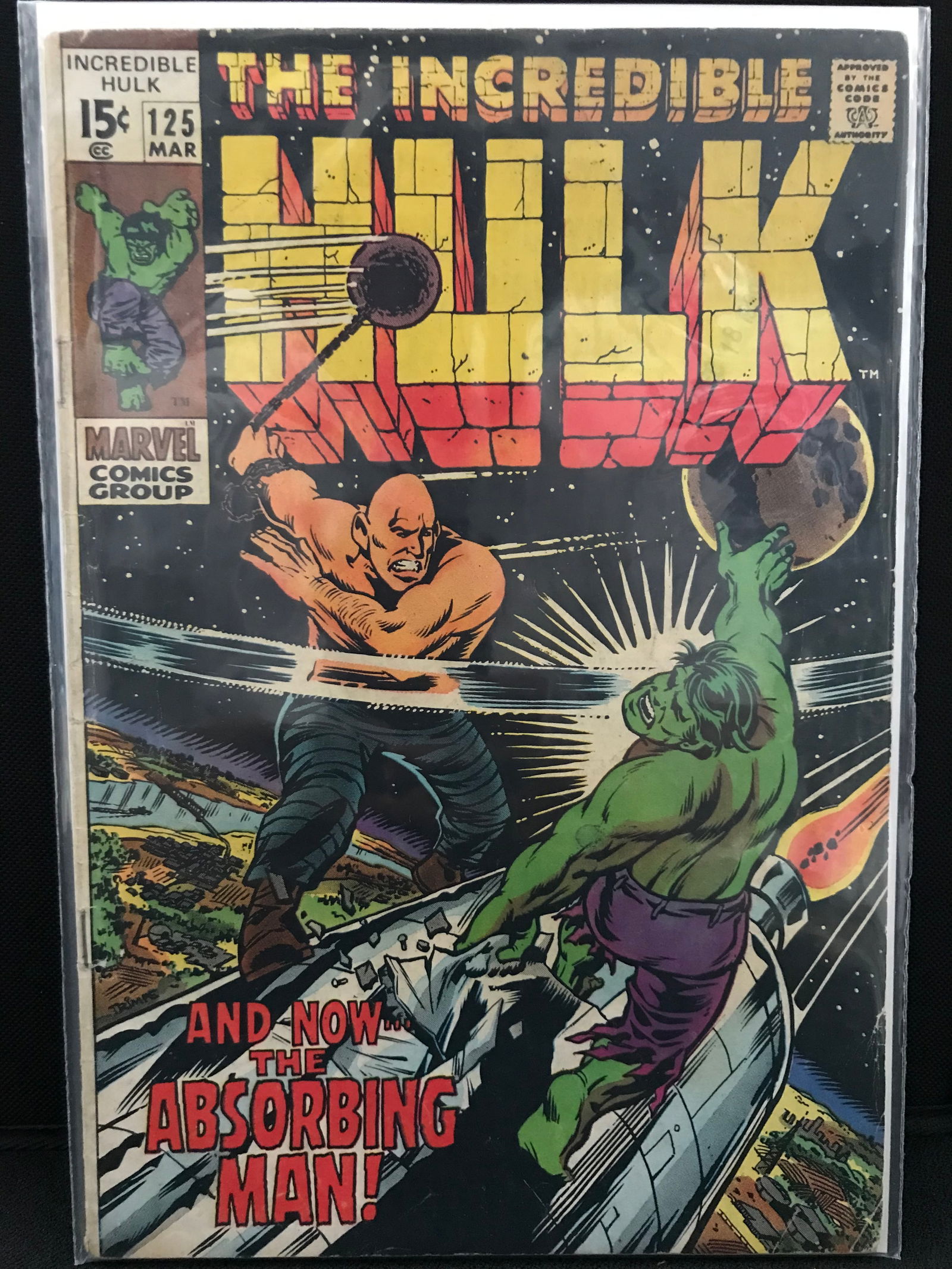 THE INCREDIBLE HULK  #125  ( MARVEL COMICS) (1 of 1)