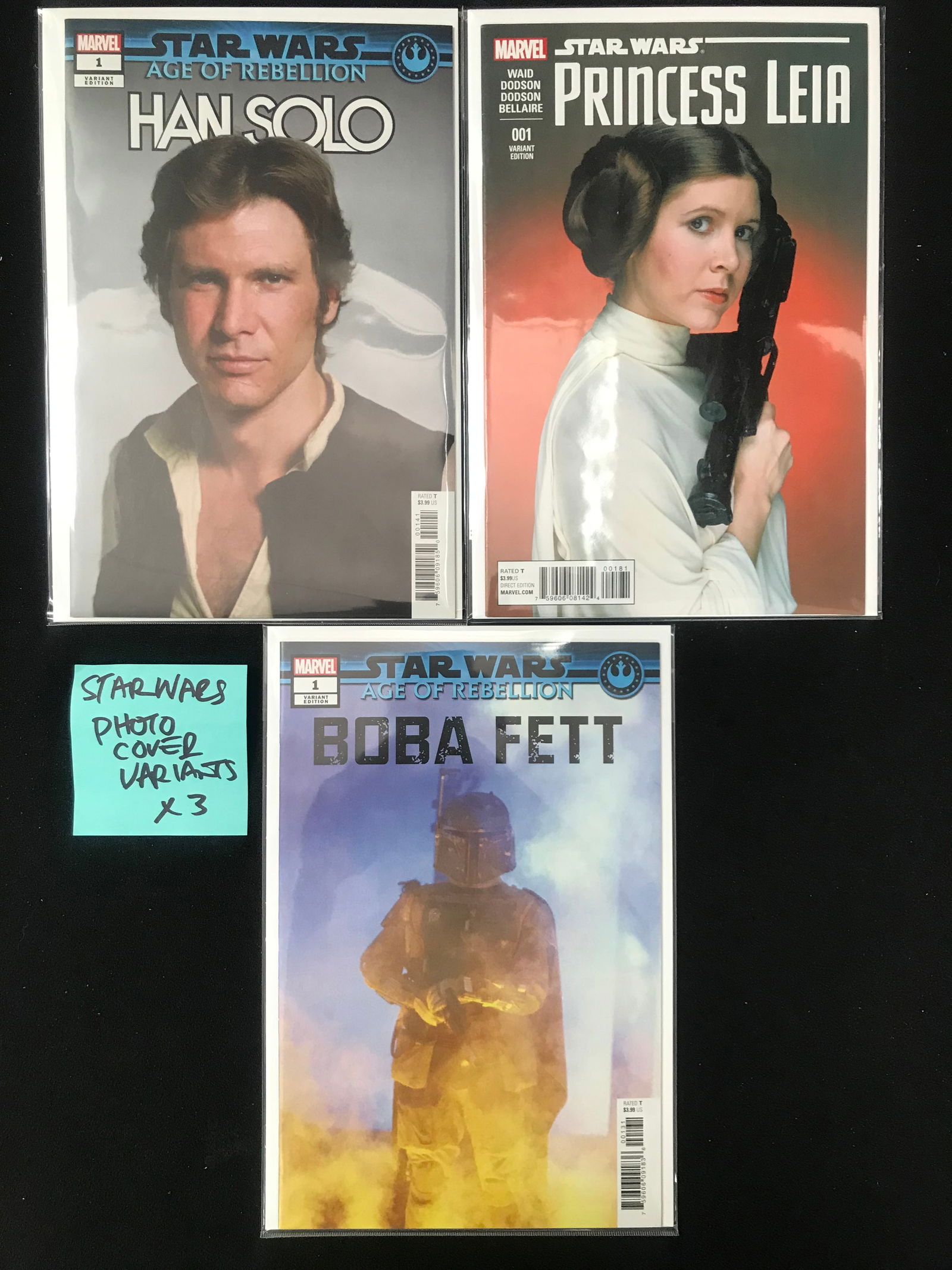 LOT OF 3 #1 STAR WARS COMICS (MARVEL COMICS) (1 of 1)
