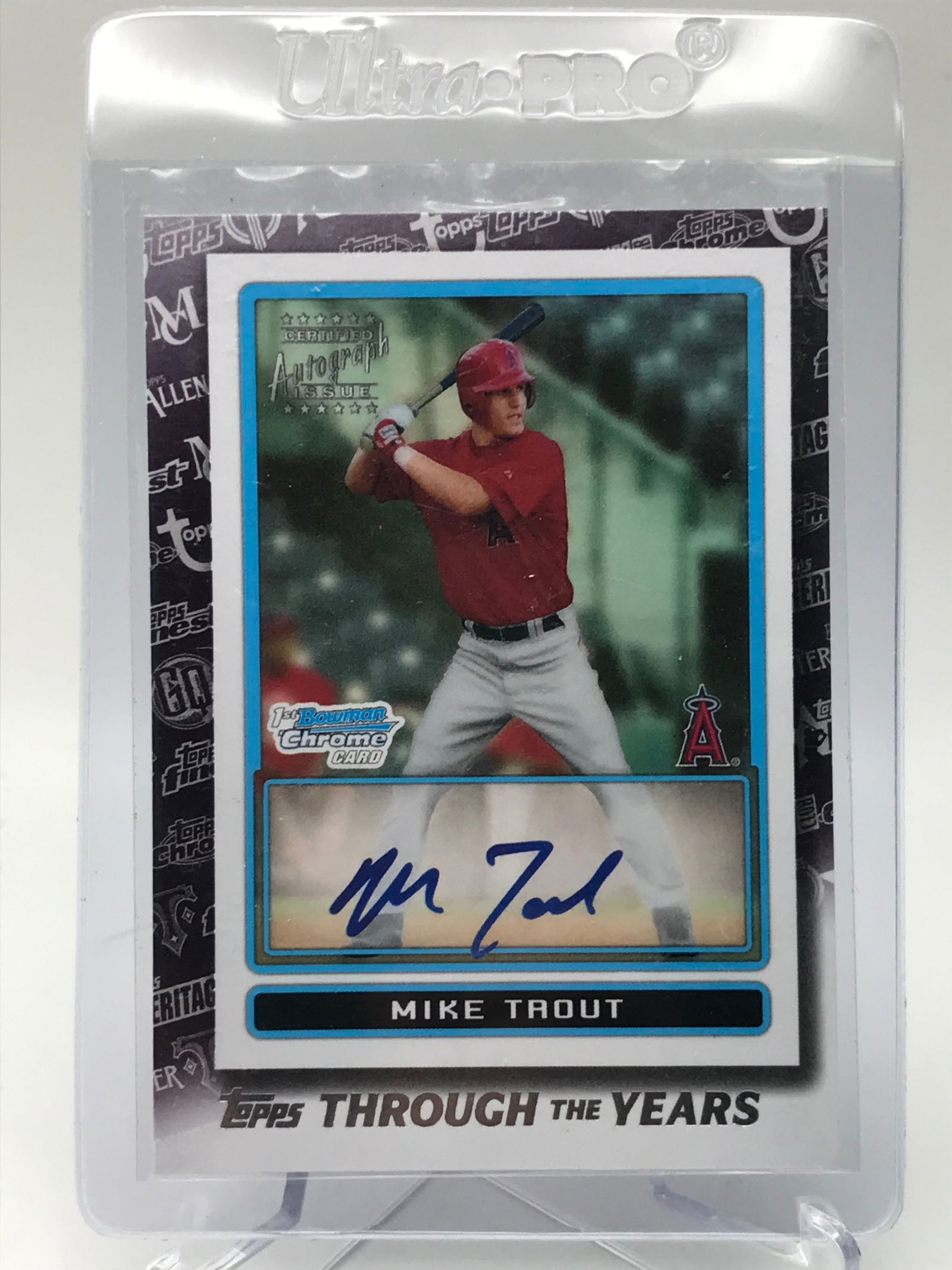 2021 BOWMAN CHROME #TTY-28 MIKE TROUT CARD (1 of 2)