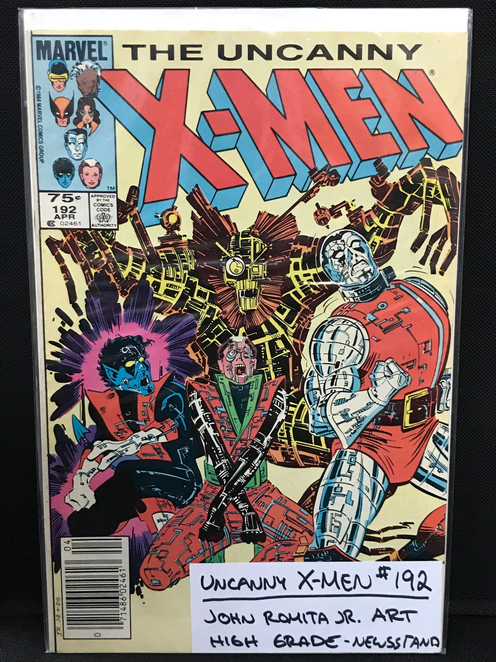 MARVEL COMICS NO.192 THE UNCANNY X-MEN (JOHN ROMITA ART, NEWSSTAND EDITION): Prices are in Canadian dollars