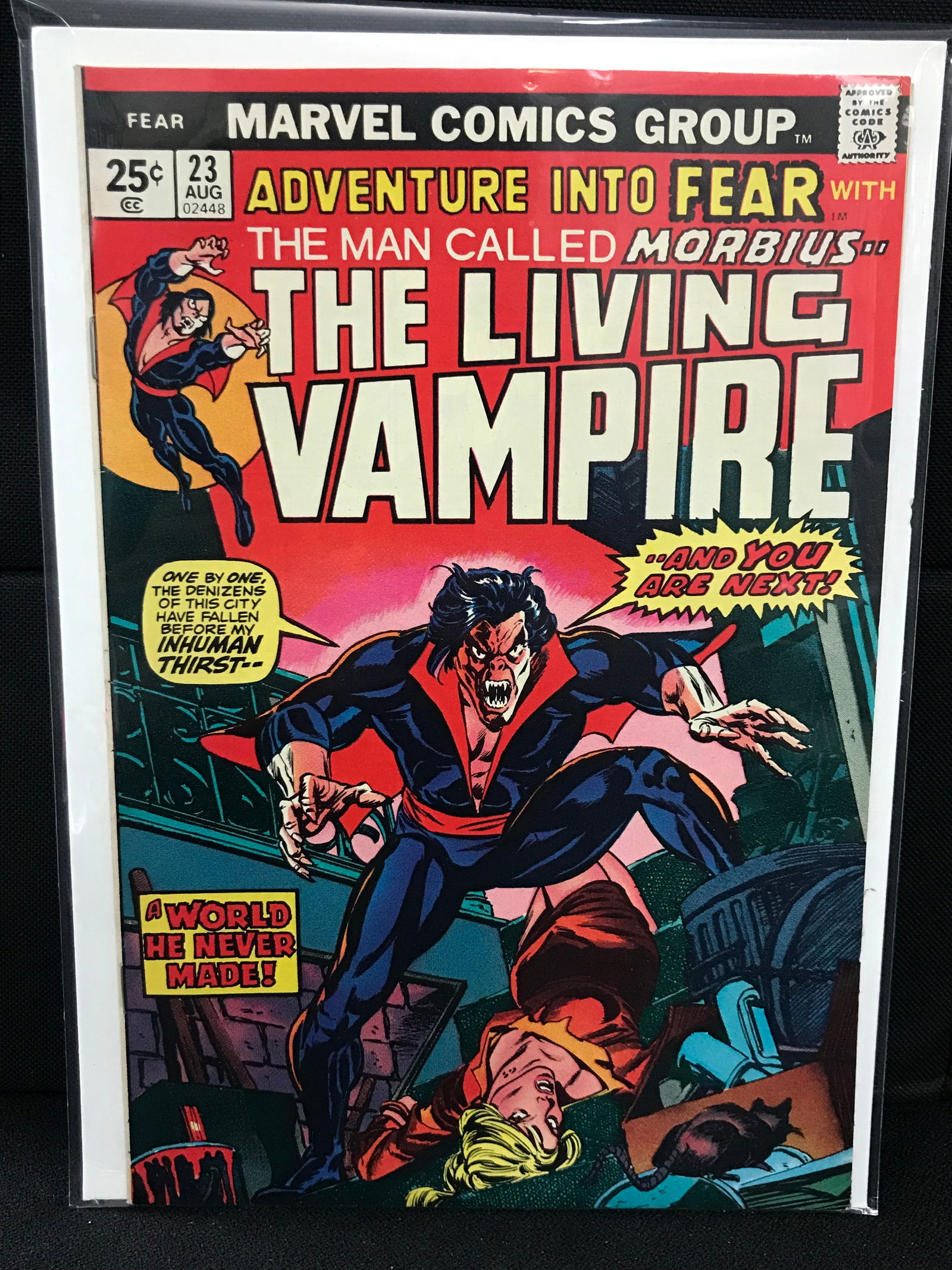 MARVEL COMICS NO.23 THE LIVING VAMPIRE (1 of 1)