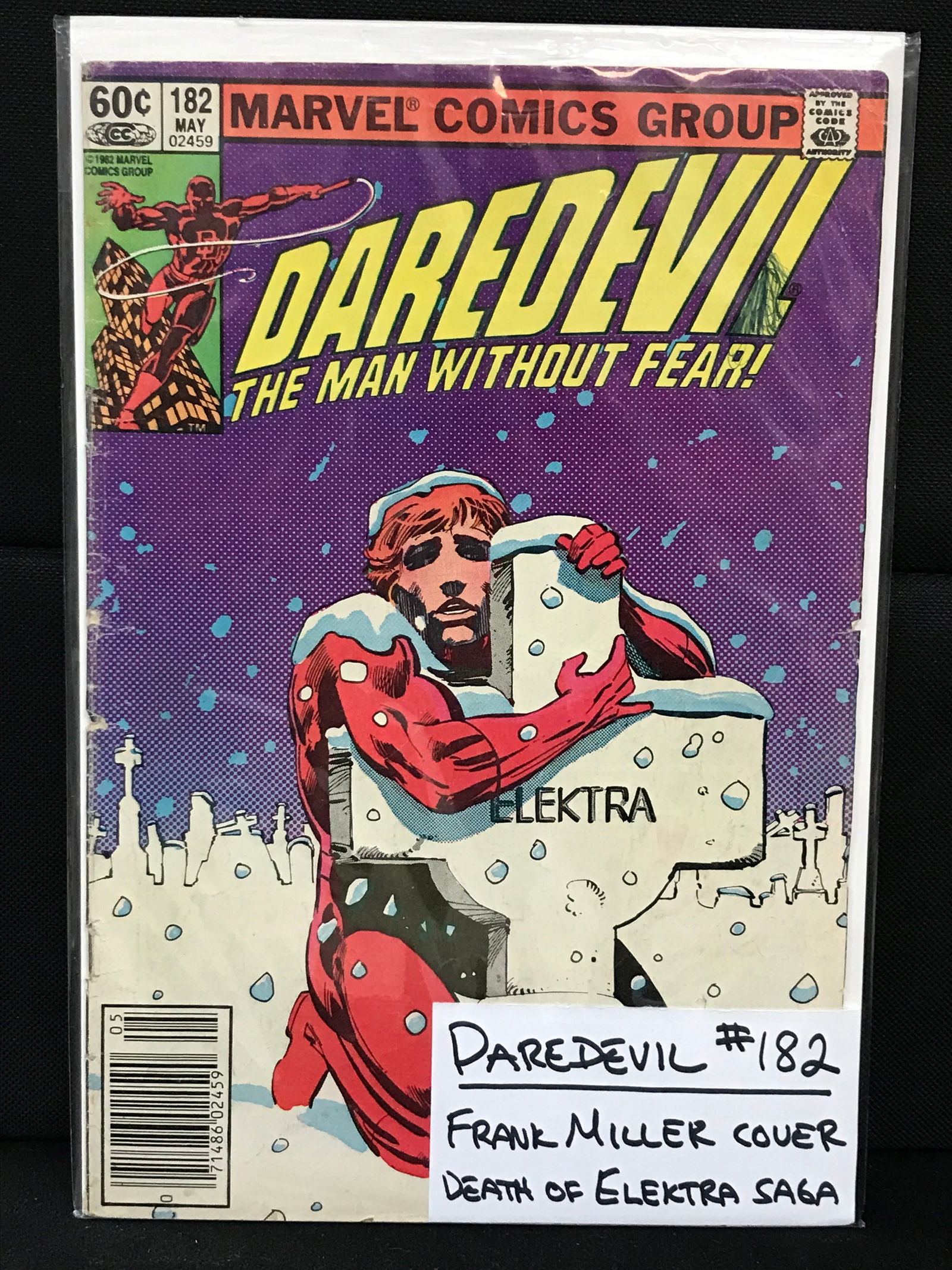 MARVEL COMICS NO.182 DAREDEVIL (MILLER COVER DEATH OF ELEKTRA SAGA) (1 of 1)