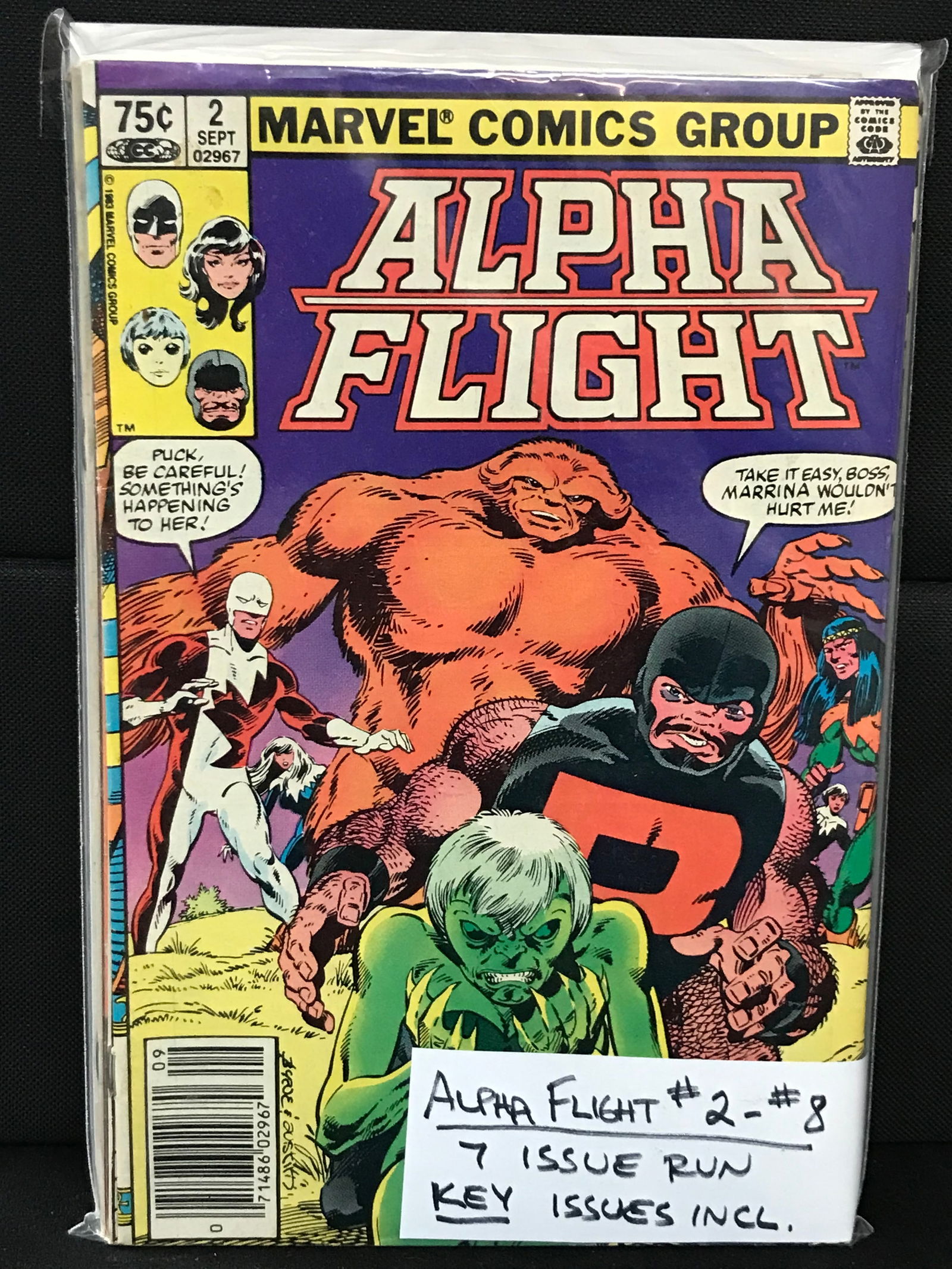 MARVEL COMICS NO.2-8 ALPHA FLIGHT (KEY ISSUES INCLUDED) (1 of 1)