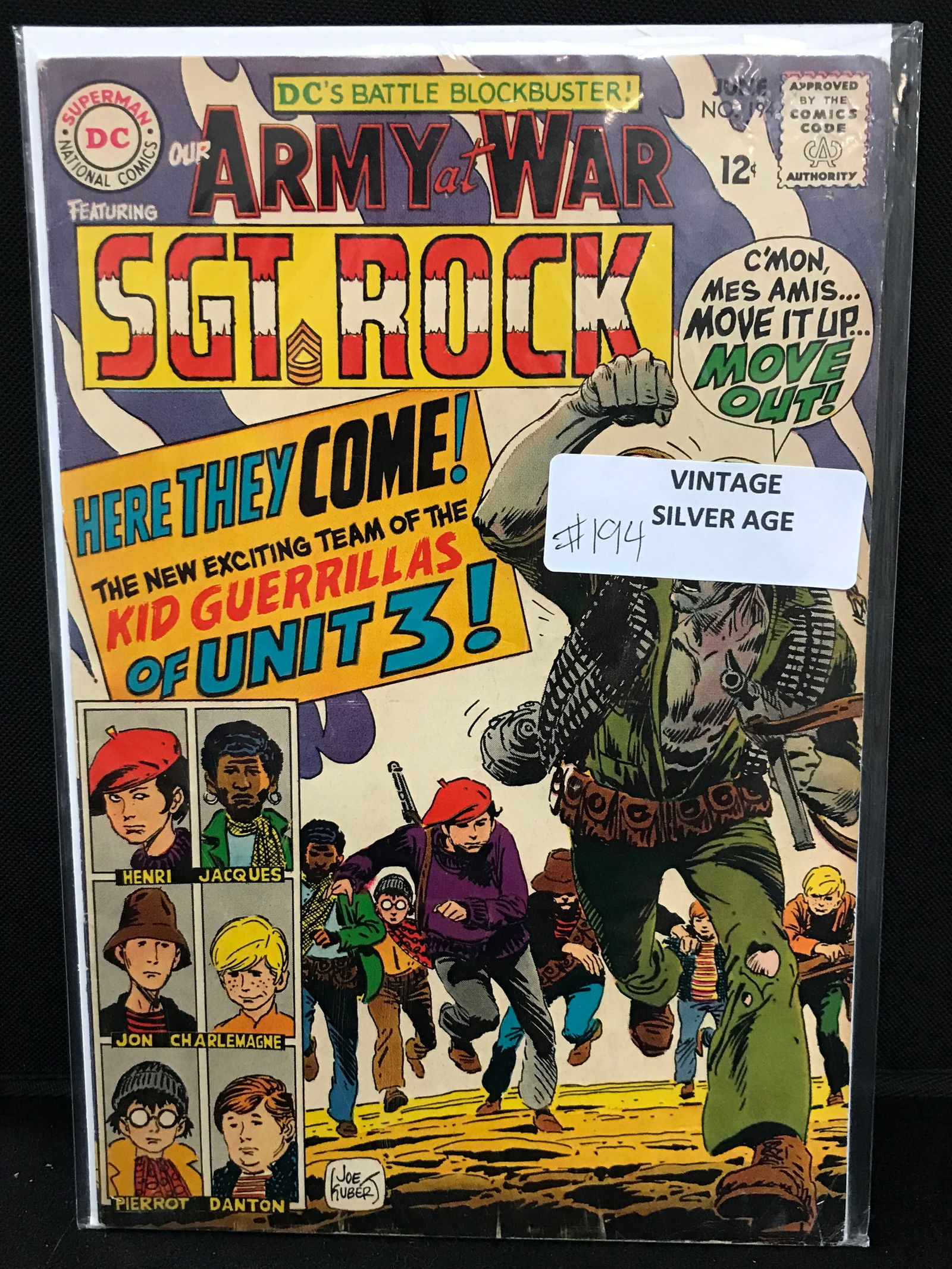 DC COMICS NO.194 OUR ARMY AT WAR FEAT SGT. ROCK (VINTAGE SILVER AGE) (1 of 1)
