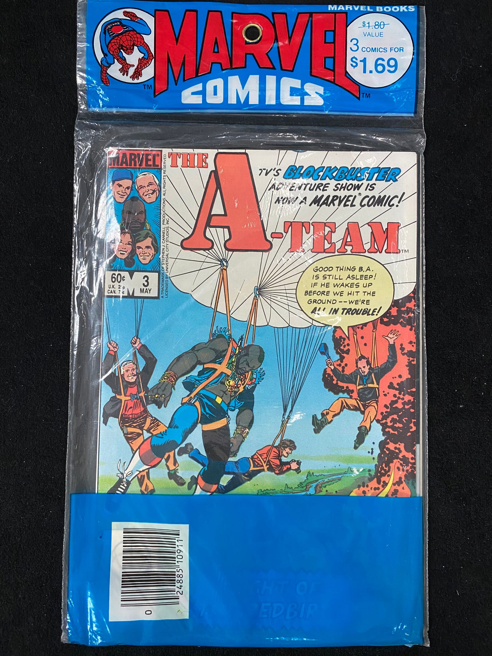 MARVEL COMICS 3 COMICS IN SEALED BAG (1 of 1)