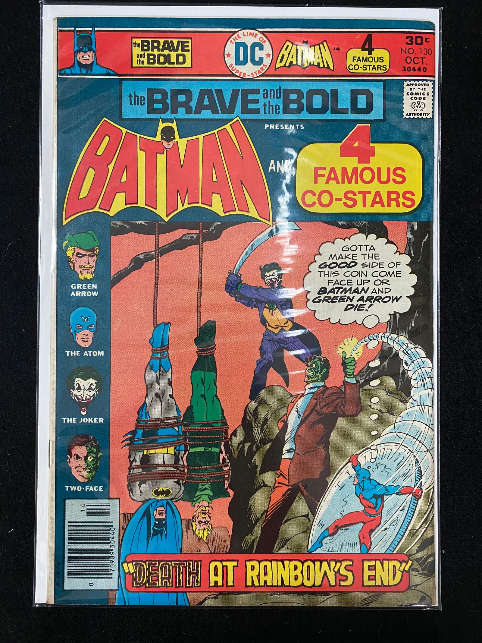 DC COMICS NO.130 THE BRAVE AND THE BOLD BATMAN ,GREEN LANTERN,THE ATOM,THE JOKER AND TWO-FACE (1 of 1)