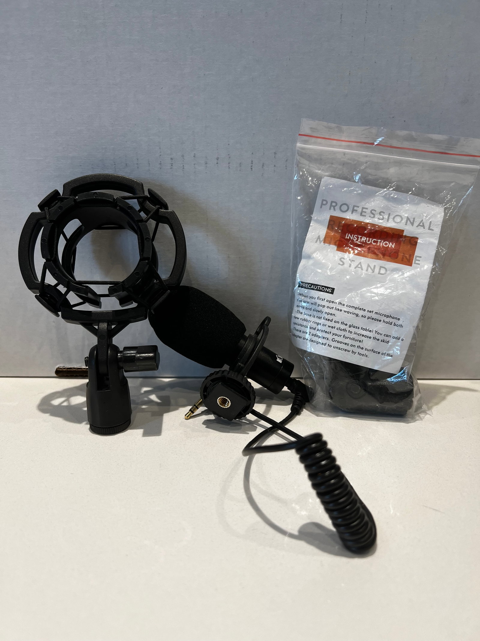 PROFESSIONAL RECORDING MICROPHONE STAND NEW NO BOX (1 of 1)