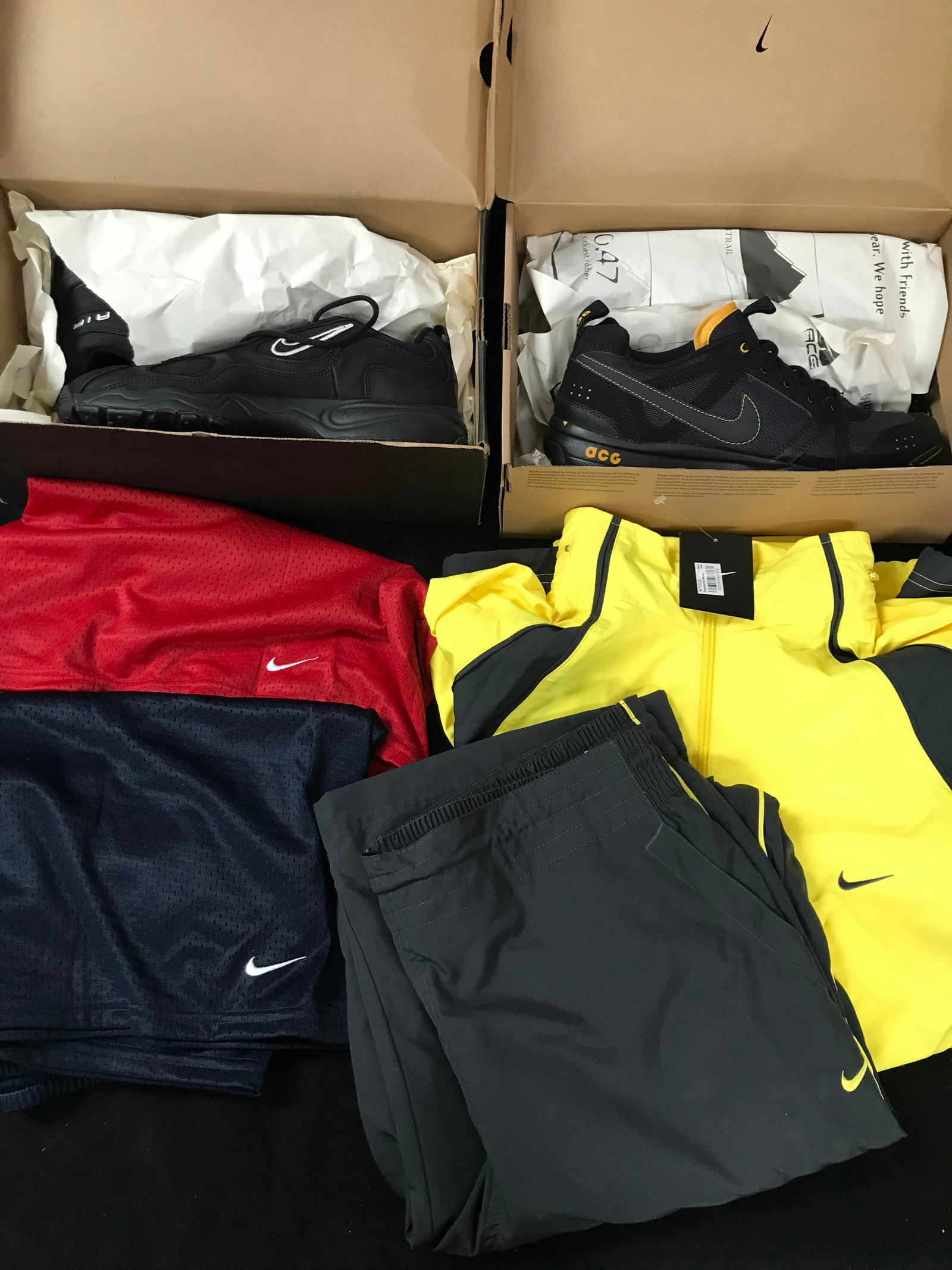 BARND NEW NIKE ACG WARM UP SUIT, BRAND NEW NIKE SHOES AND SHORTS LOT (NEW WITH TAGS): Prices are in Canadian dollars