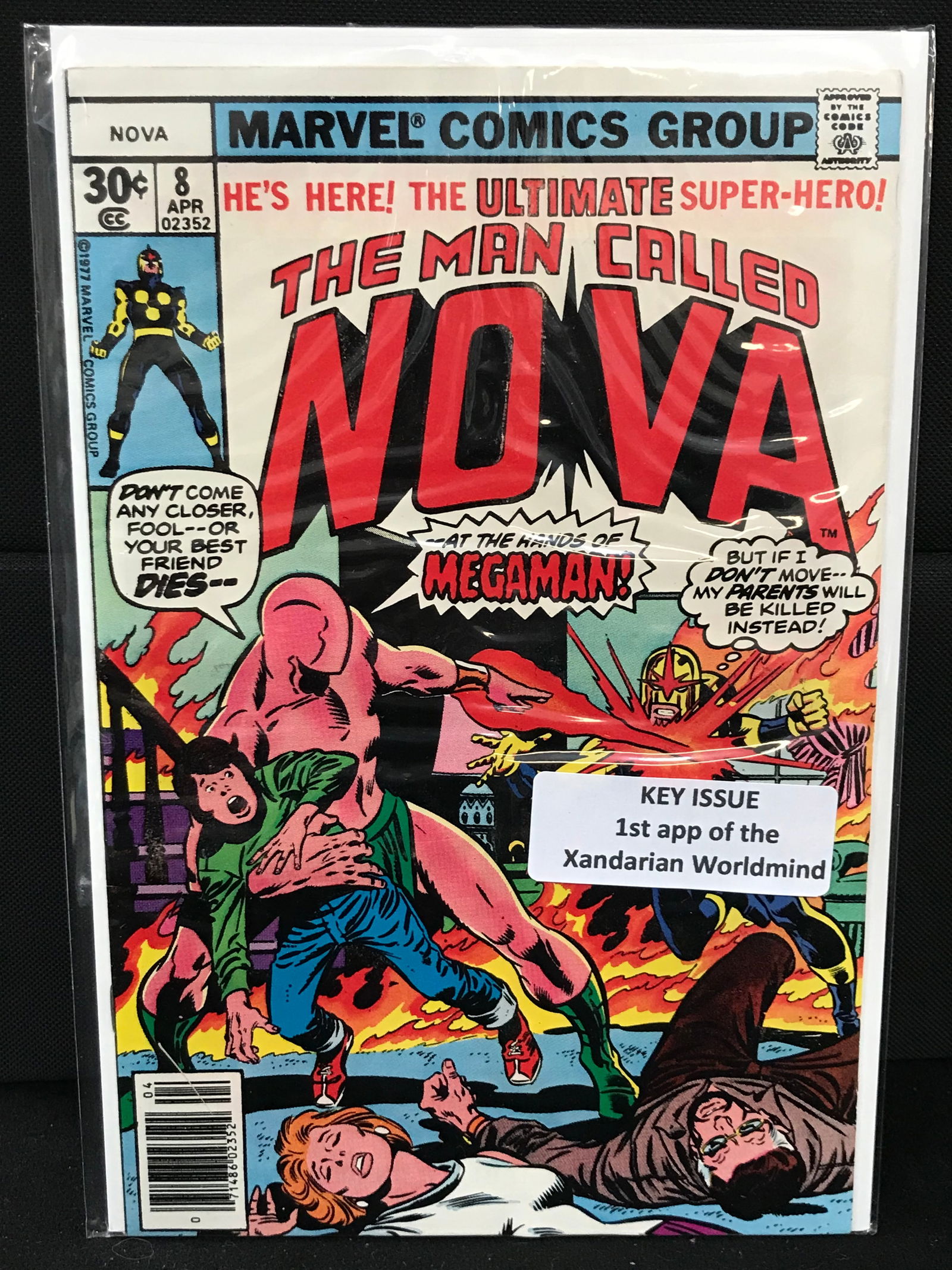 THE MAN CALLED NOVA #8 KEY ISSUE 1ST APP OF XANDARIAN WORLDMIND   (MARVEL COMICS) (1 of 1)