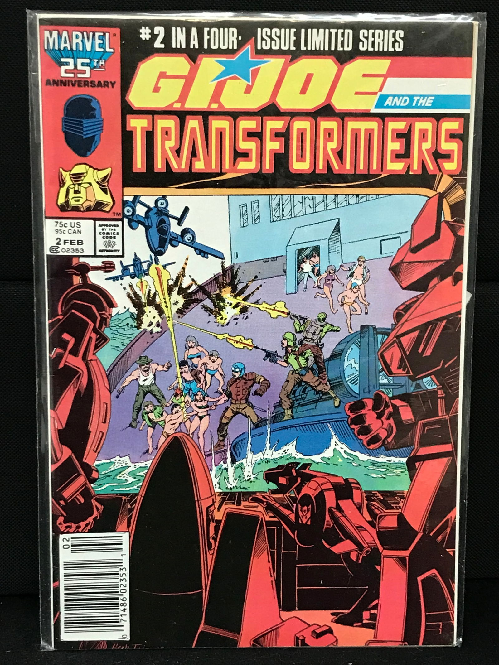 MARVEL COMICS NO.2 OF 4 G.I. JOE AND THE TRANSFORMERS (1 of 1)