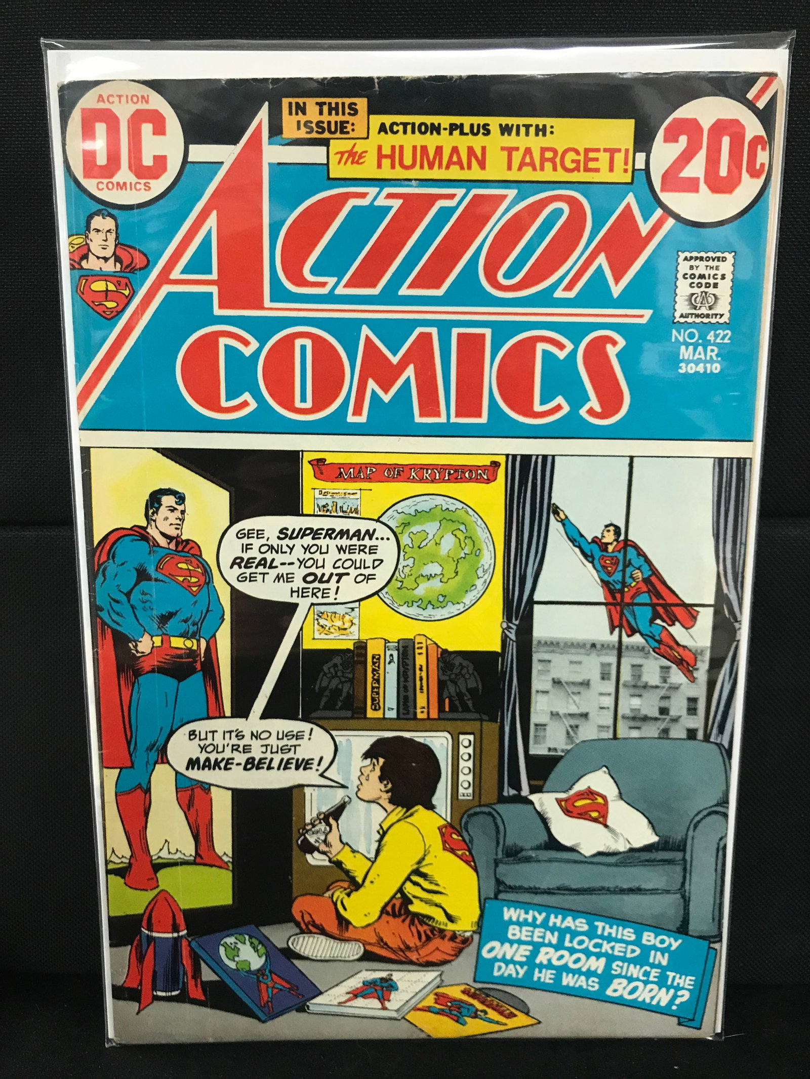 DC COMICS NO.422 ACTION COMICS FEAT THE HUMAN TARGET: Prices are in Canadian dollars