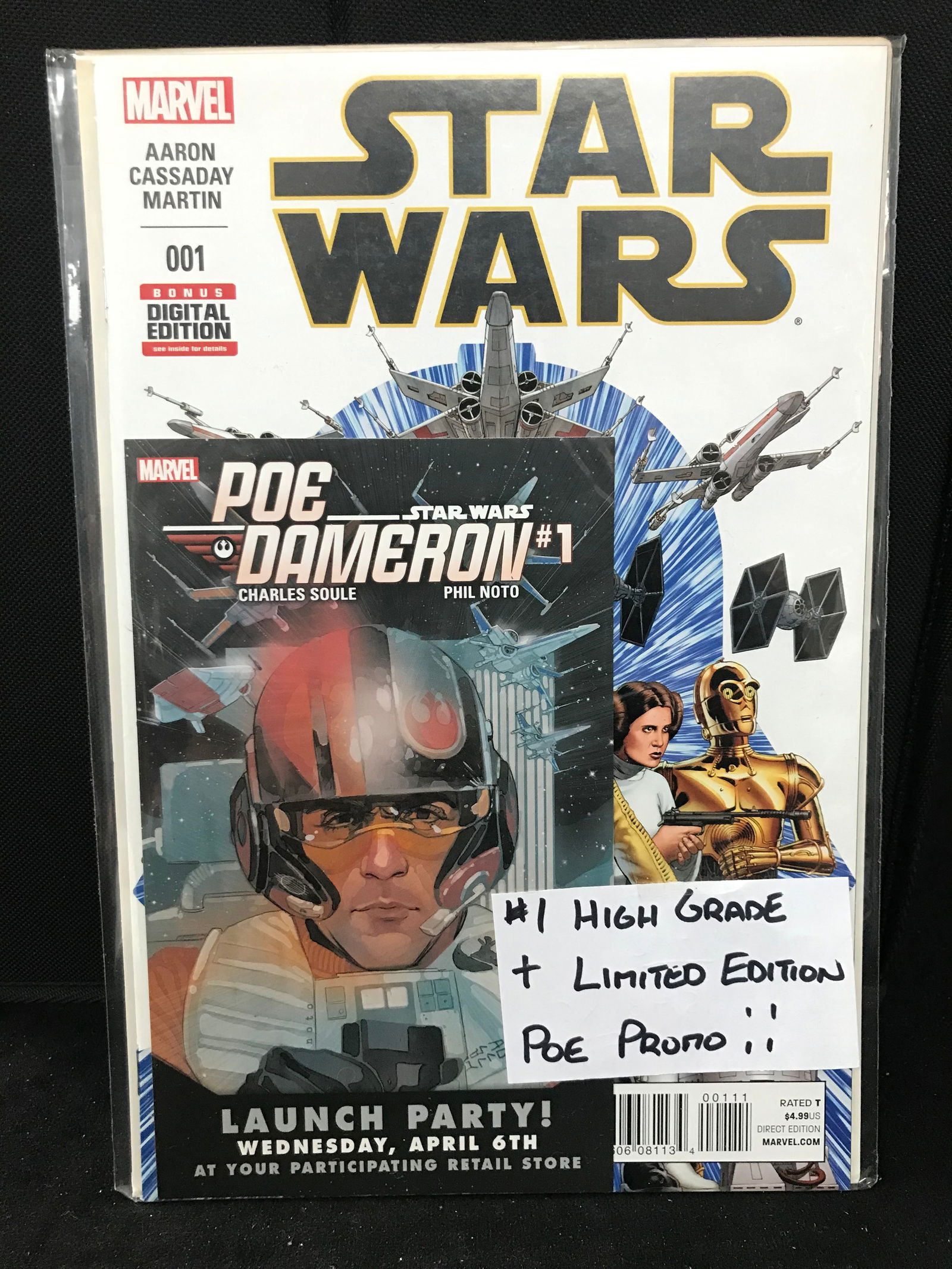 MARVEL COMICS NO.1 STAR WARS (LIMITED EDITION POE PROMO) (1 of 1)