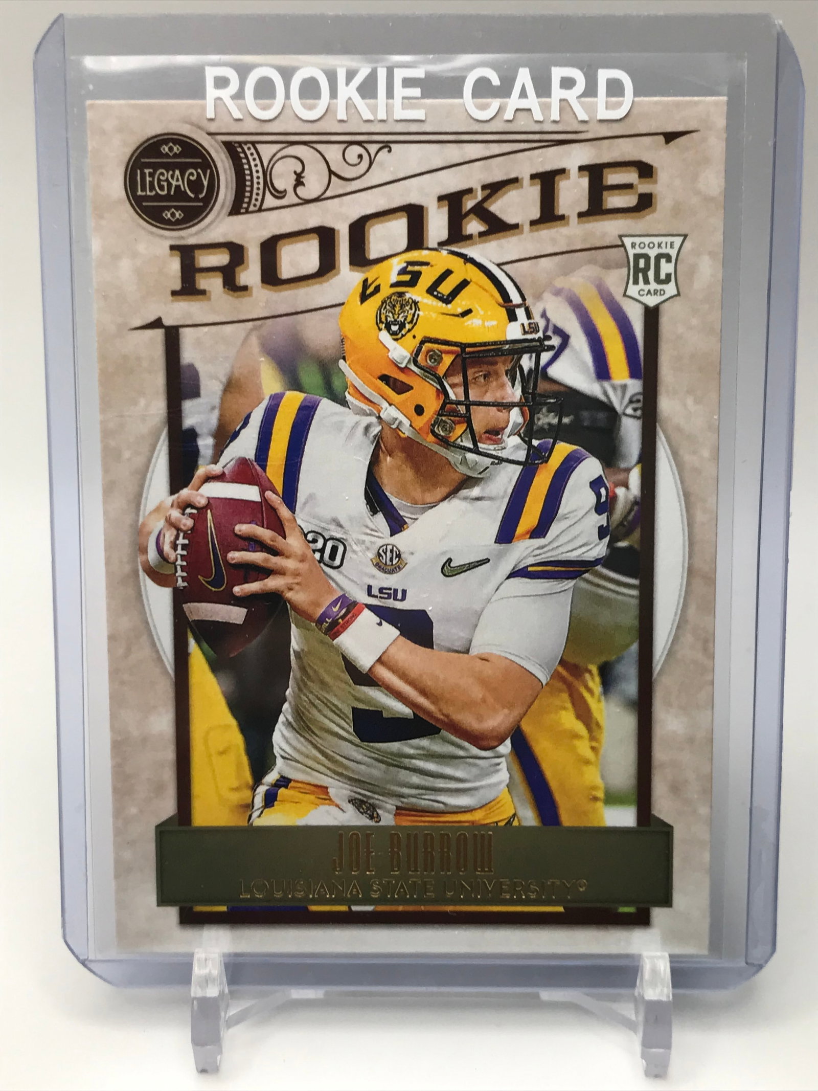2020 PANINI LEGACY JOE BURROW ROOKIE CARD: Prices are in Canadian dollars